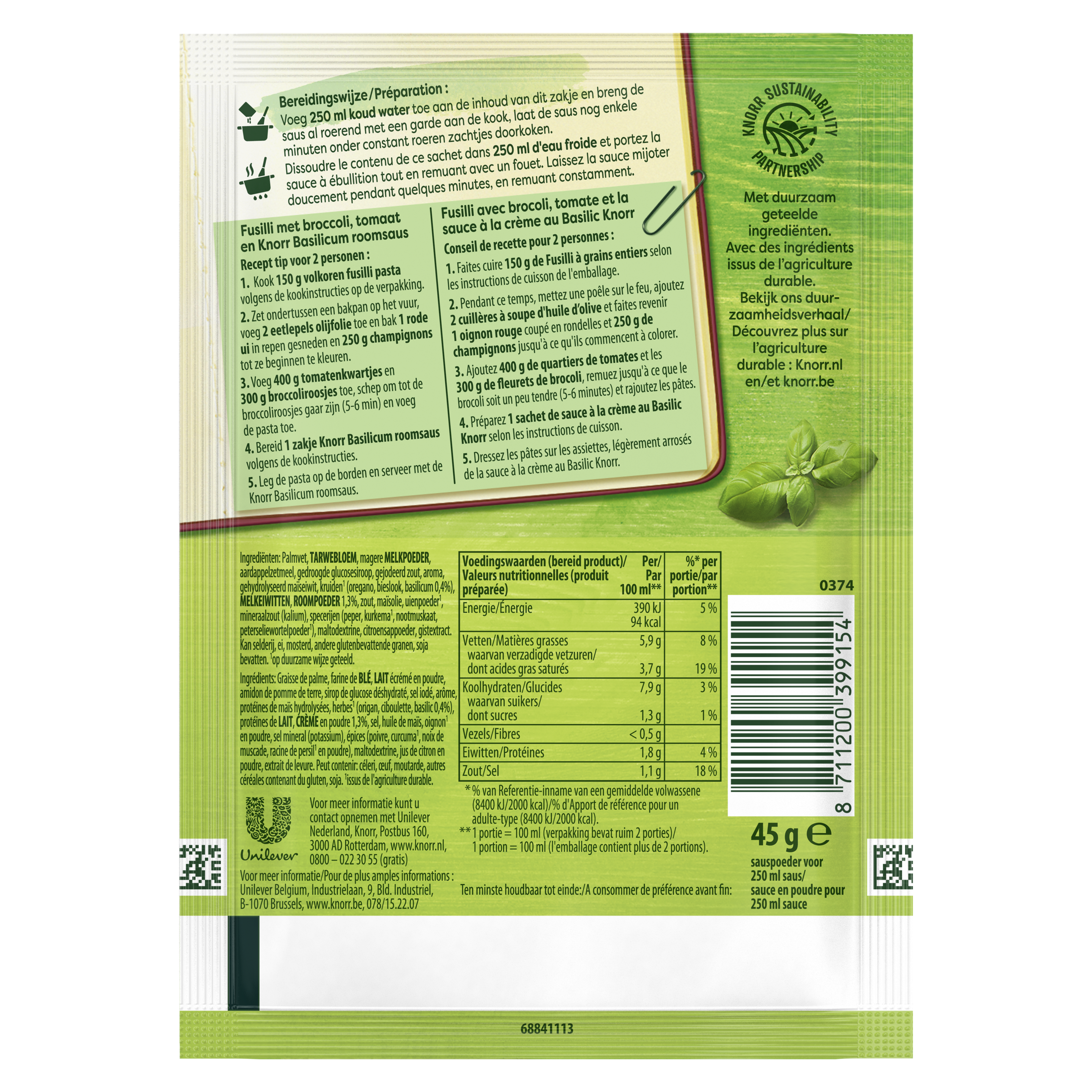 Room-Basilicumsaus (groente)