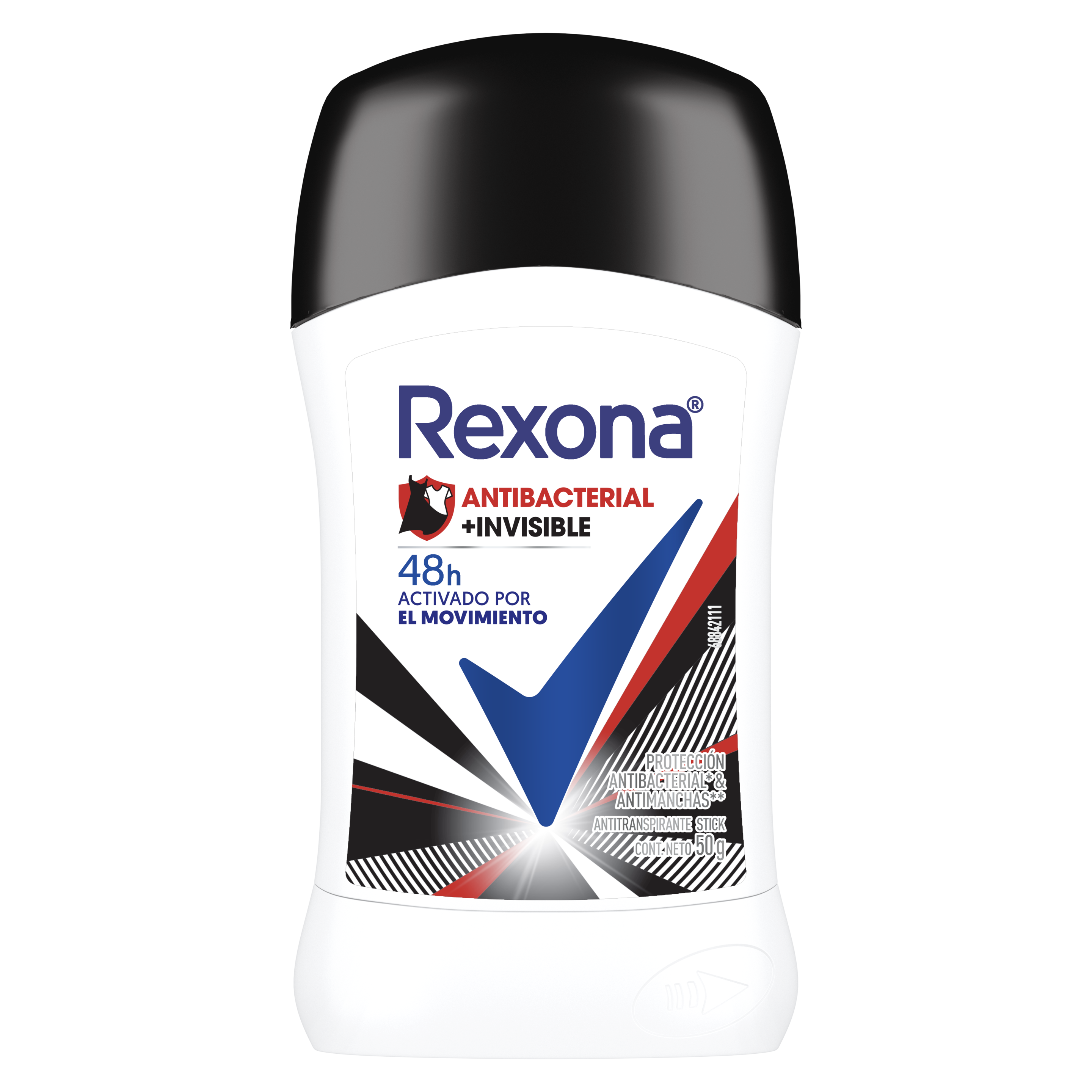 Antitranspirante Rexona® Antibacterial + invisible en Stick para Mujer 45 g