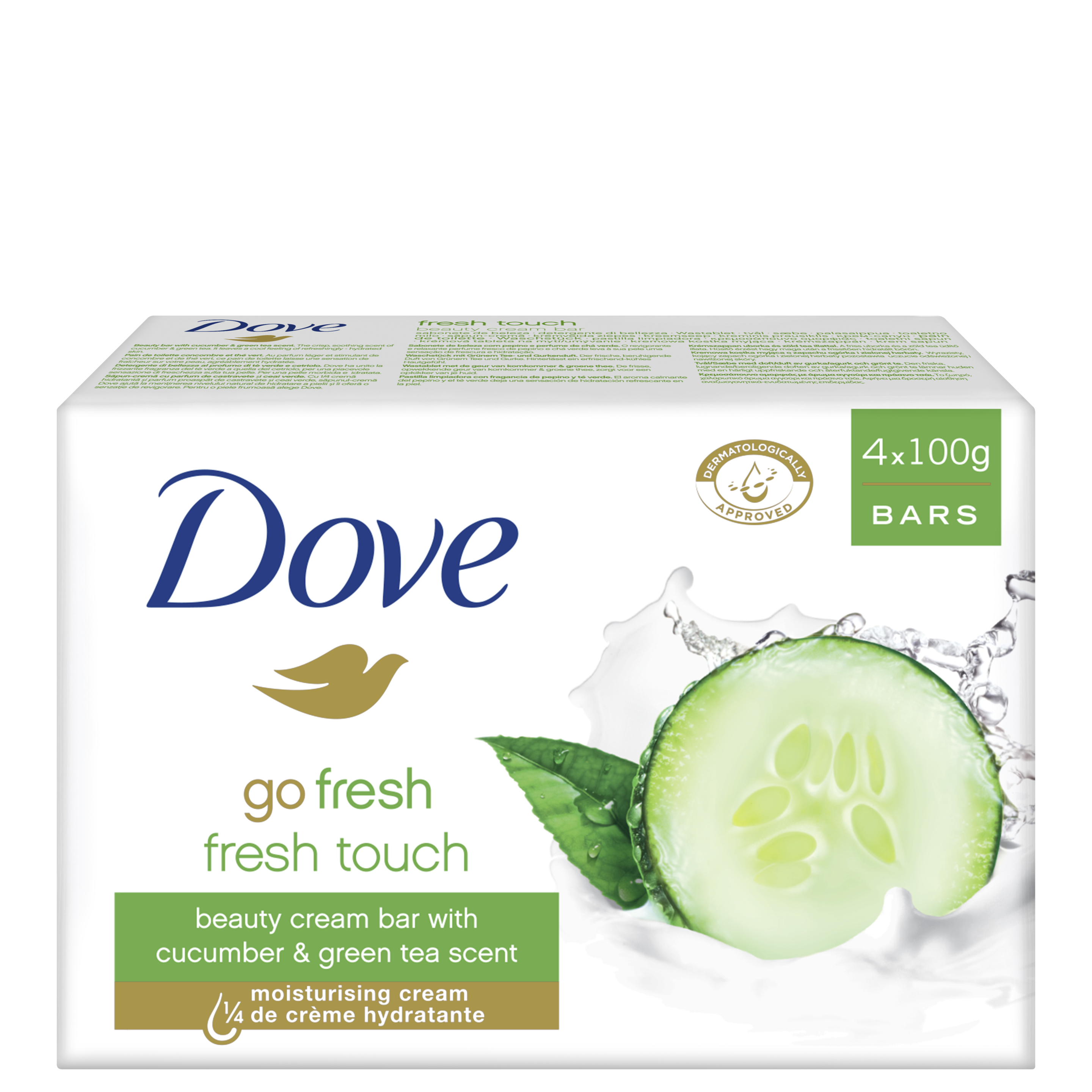 Dove Săpun-cremă Go Fresh - Fresh Touch 4x100g