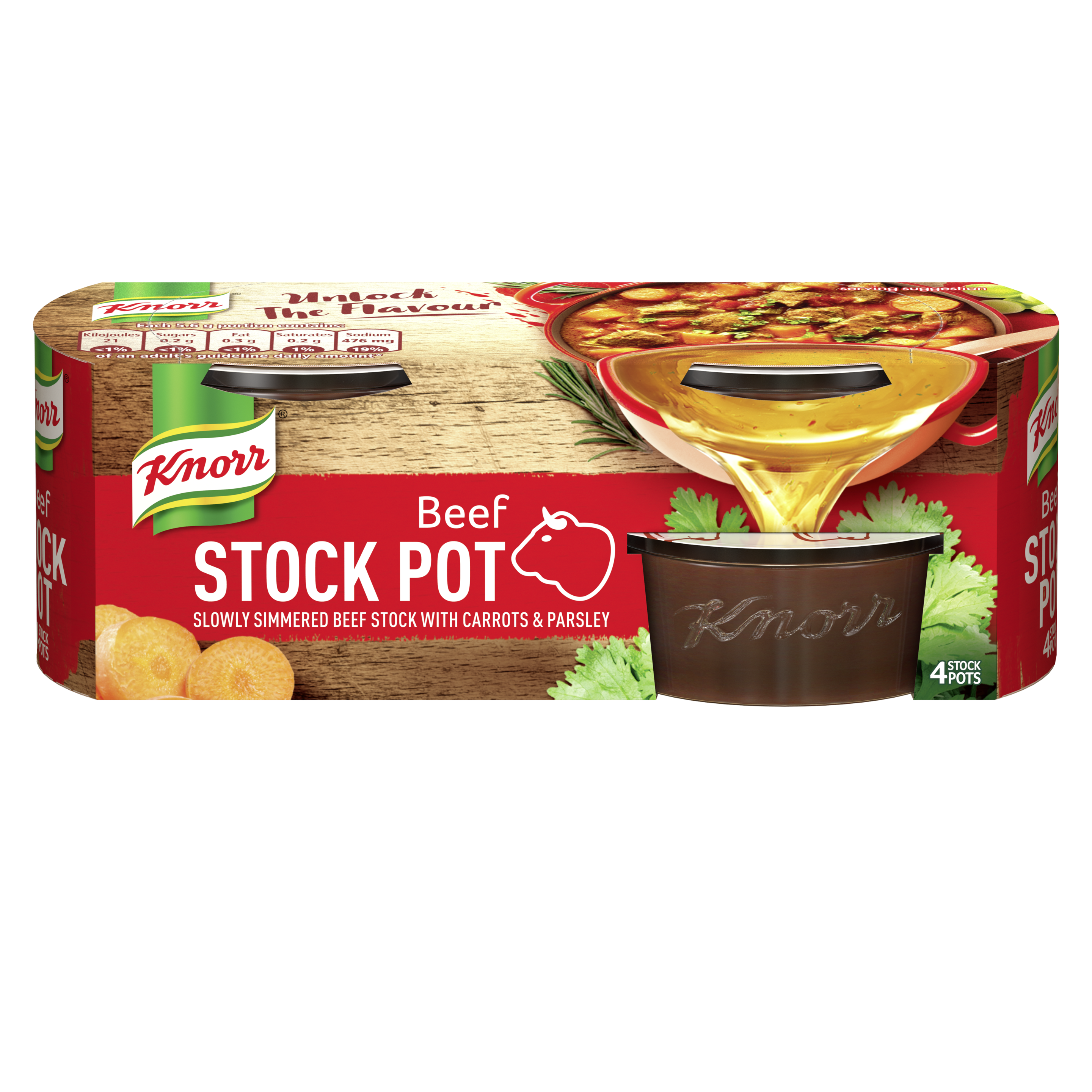 Knorr Beef Stock Pot X4