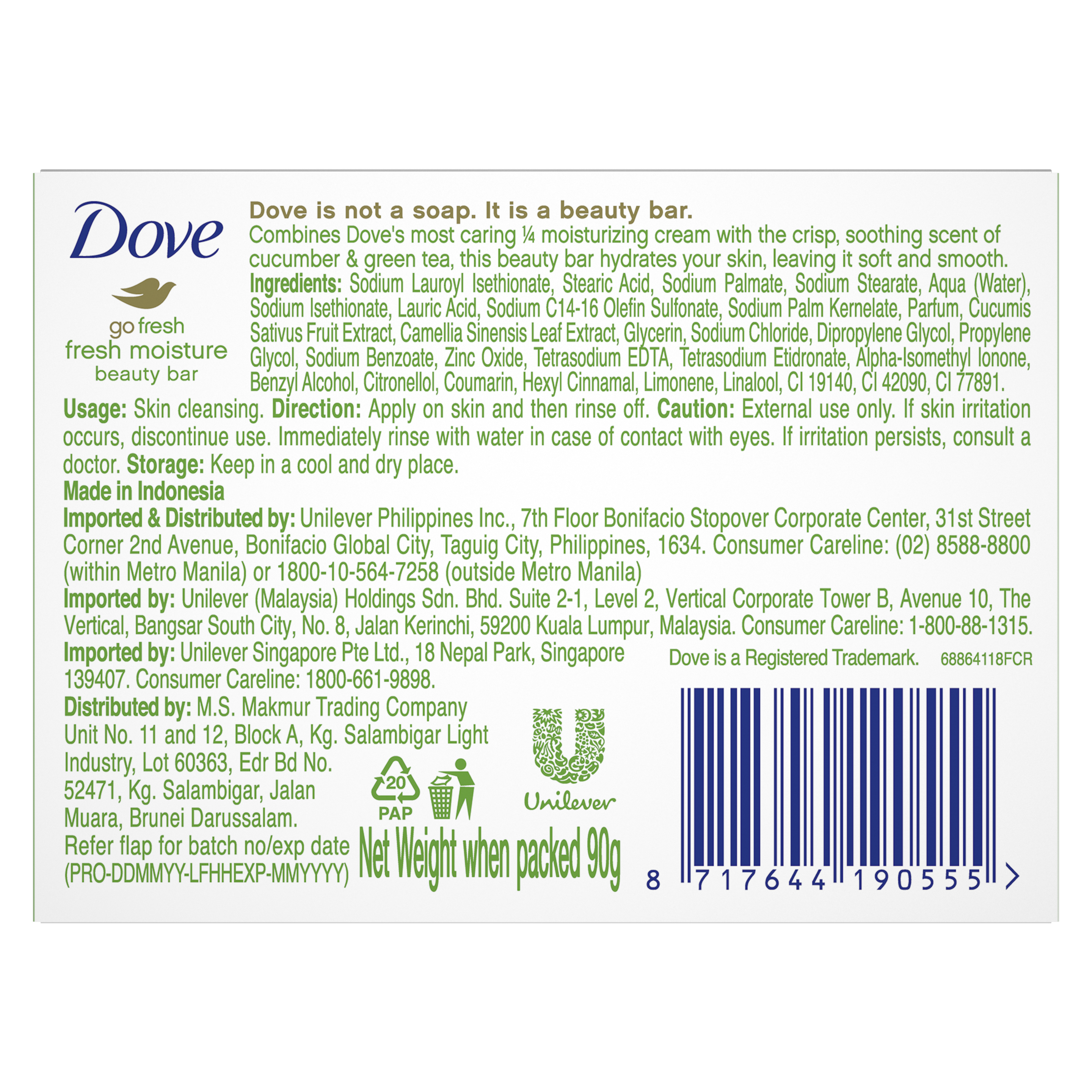Dove Fresh Moisture Beauty Bar