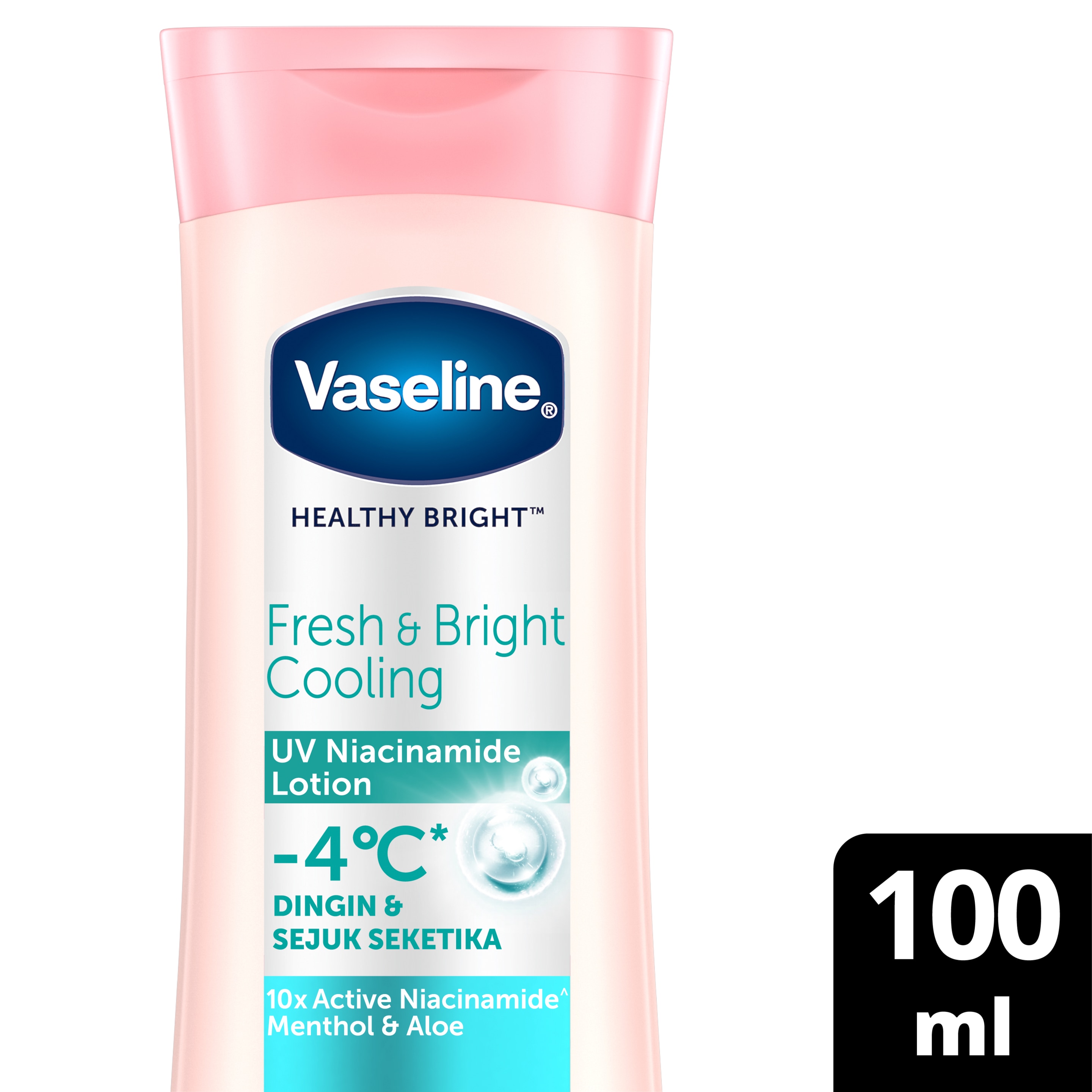 VASELINE HEALTHY WHITE UV HAND BODY LOTION  FRESH AND FAIR  100ML packshot