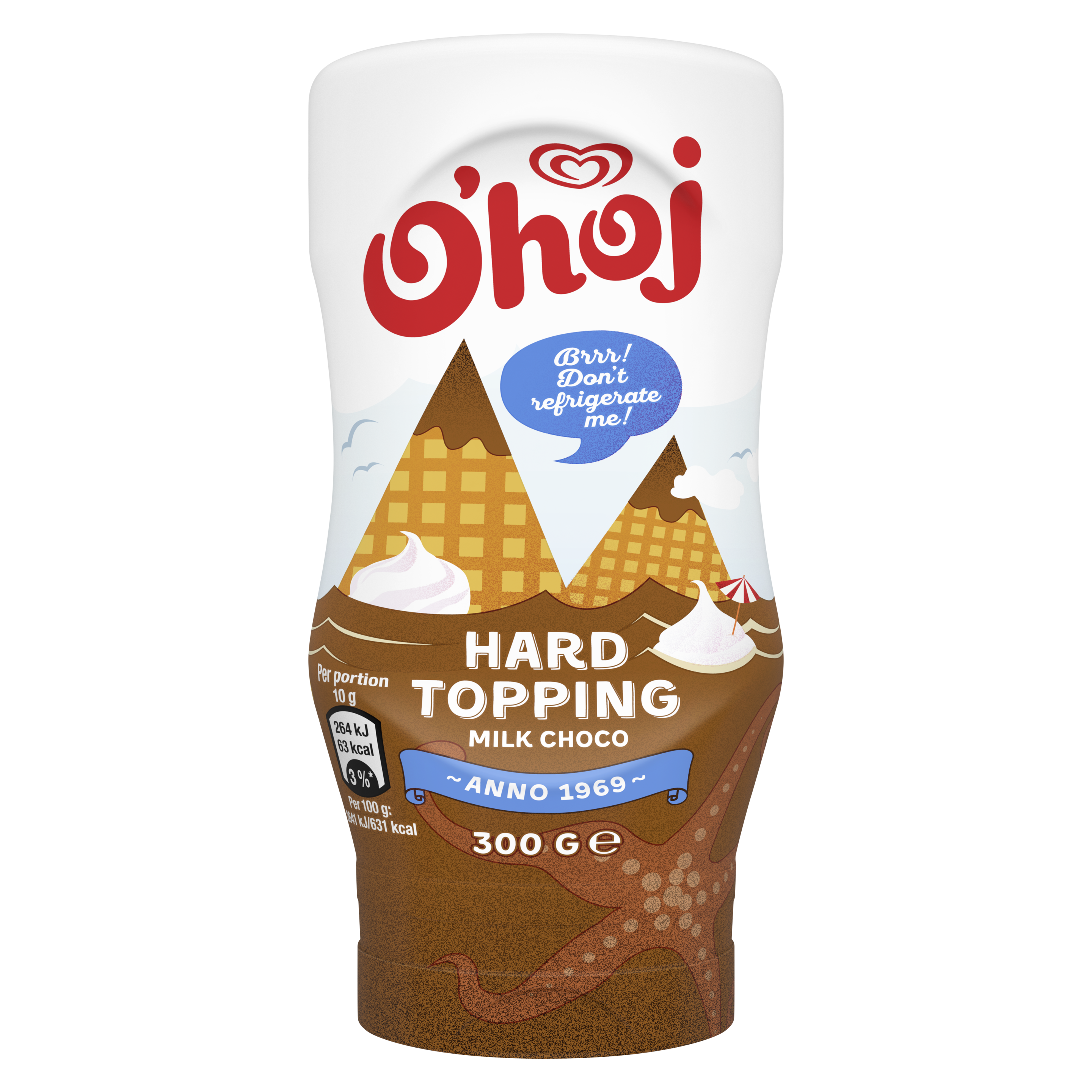 O’hoj Hard Topping Milk Choco packshot
