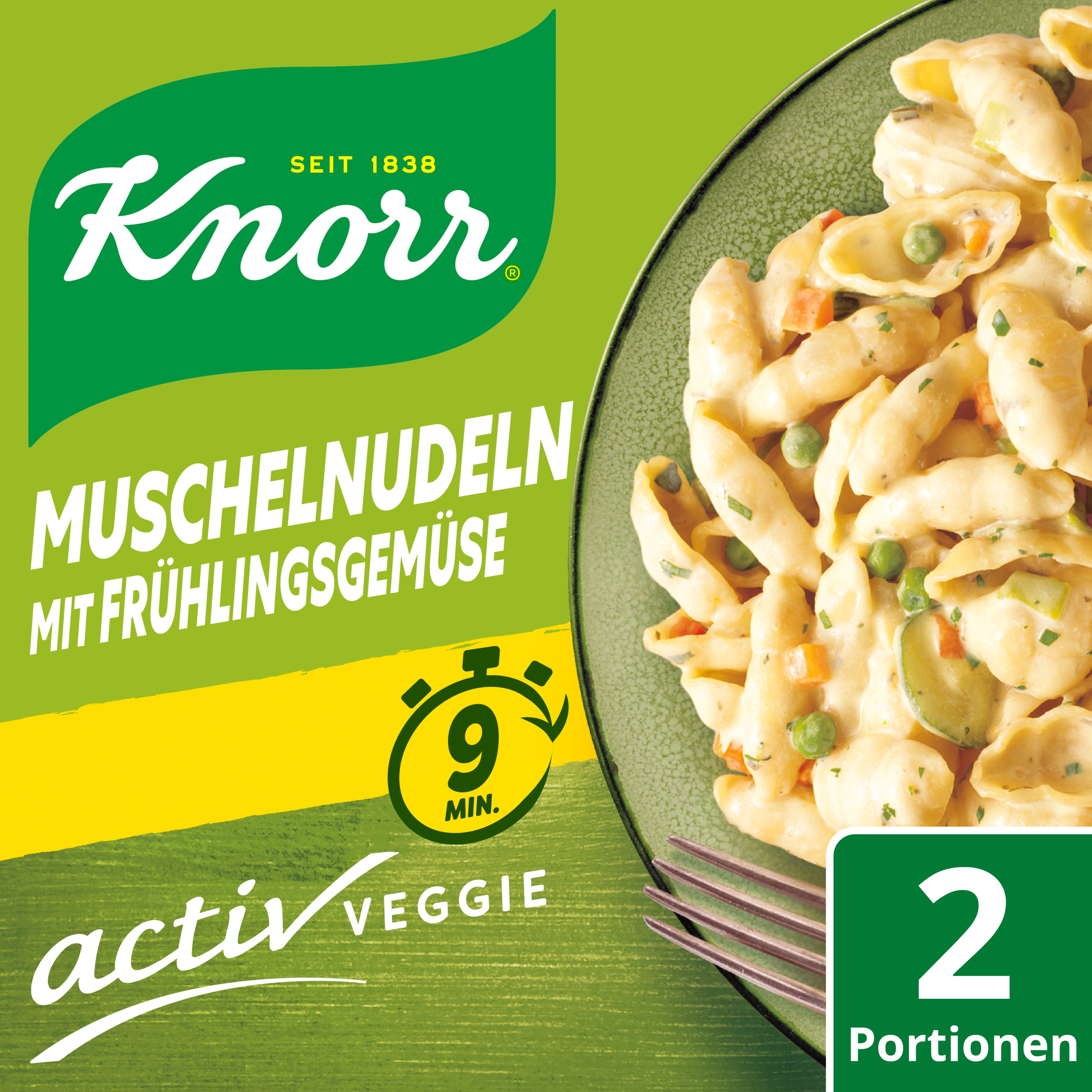Knorr Activ Veggie Muschelnudeln mit Frühlingsgemüse
