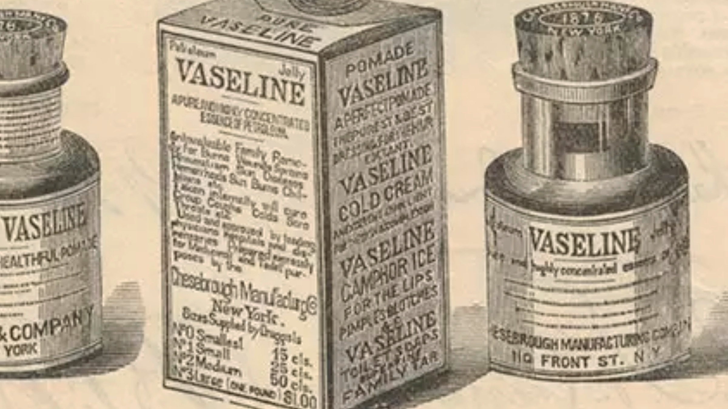 a vintage ad of Vaseline's Petroleum Jelly