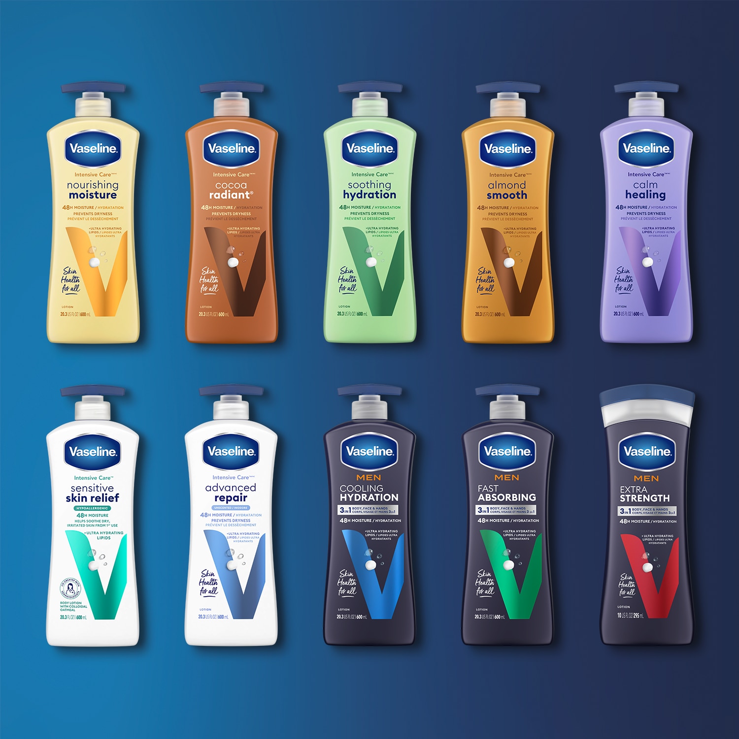 Hand holding Vaseline bottle