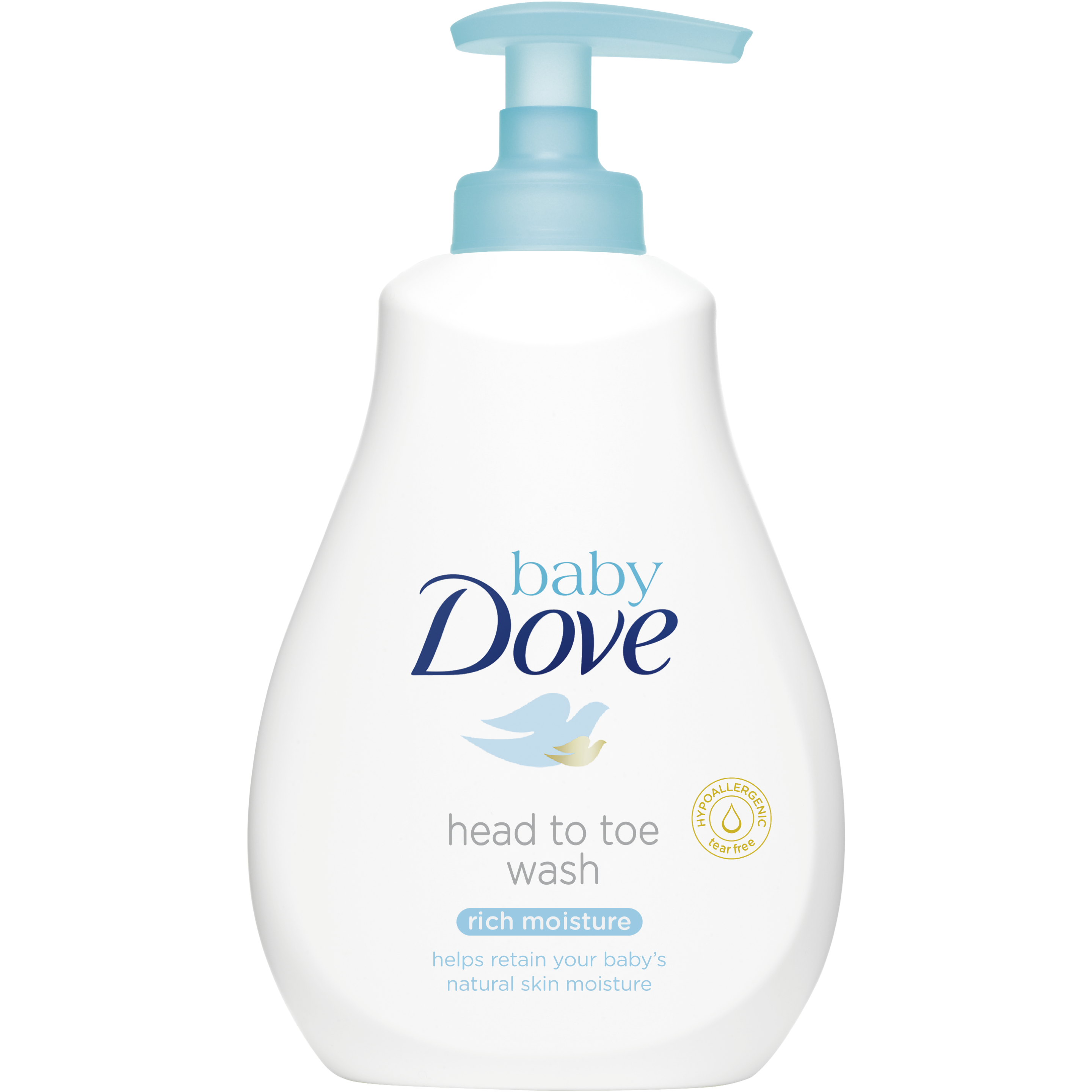 Loțiune de spălare pentru păr și corp Baby Dove Rich Moisture 250ml