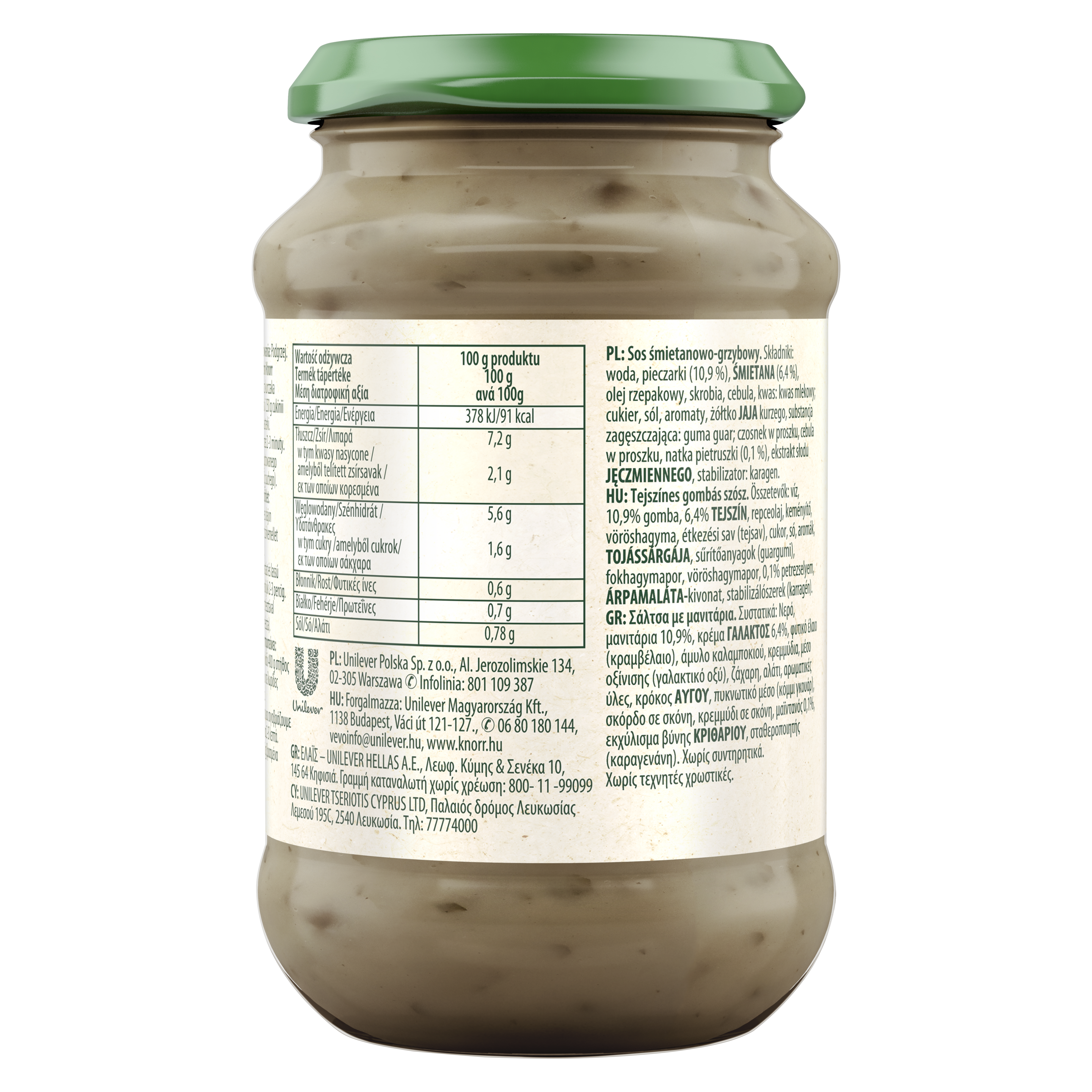 Knorr Tejszínes-gombás szósz