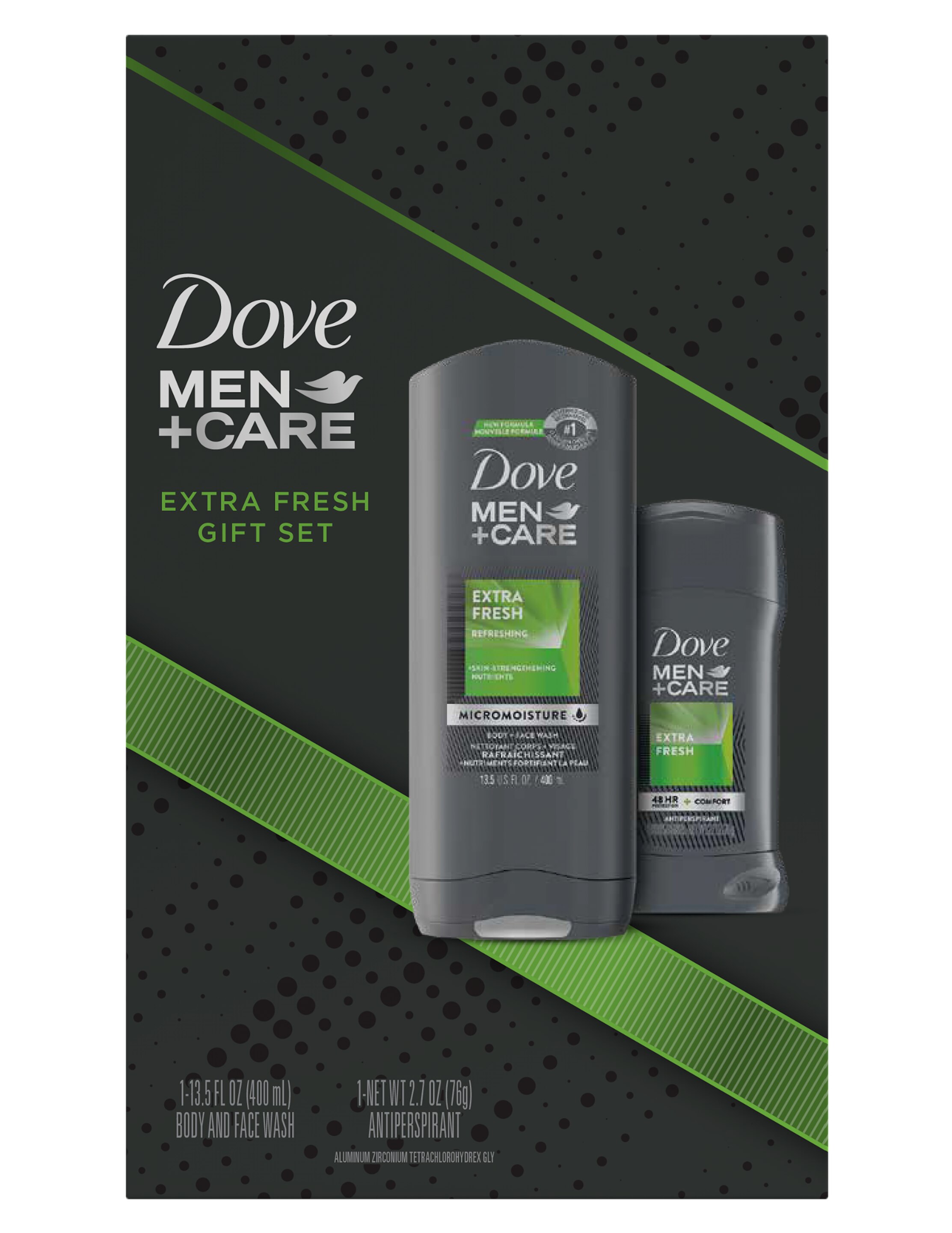 Dove Men+Care Body Wash + Face Wash 3-Pack – 400ml / 13.5oz Each (Choose From 6 Scents)