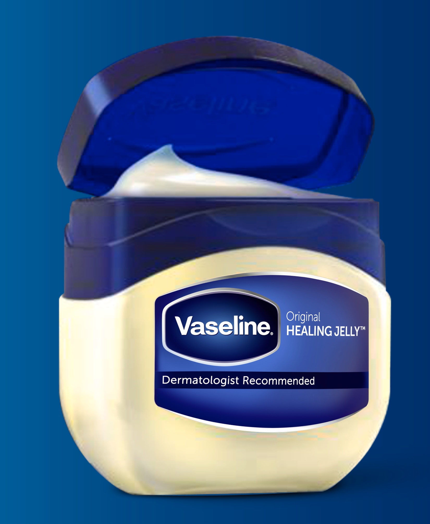 Open Vaseline Healing Jelly Jar