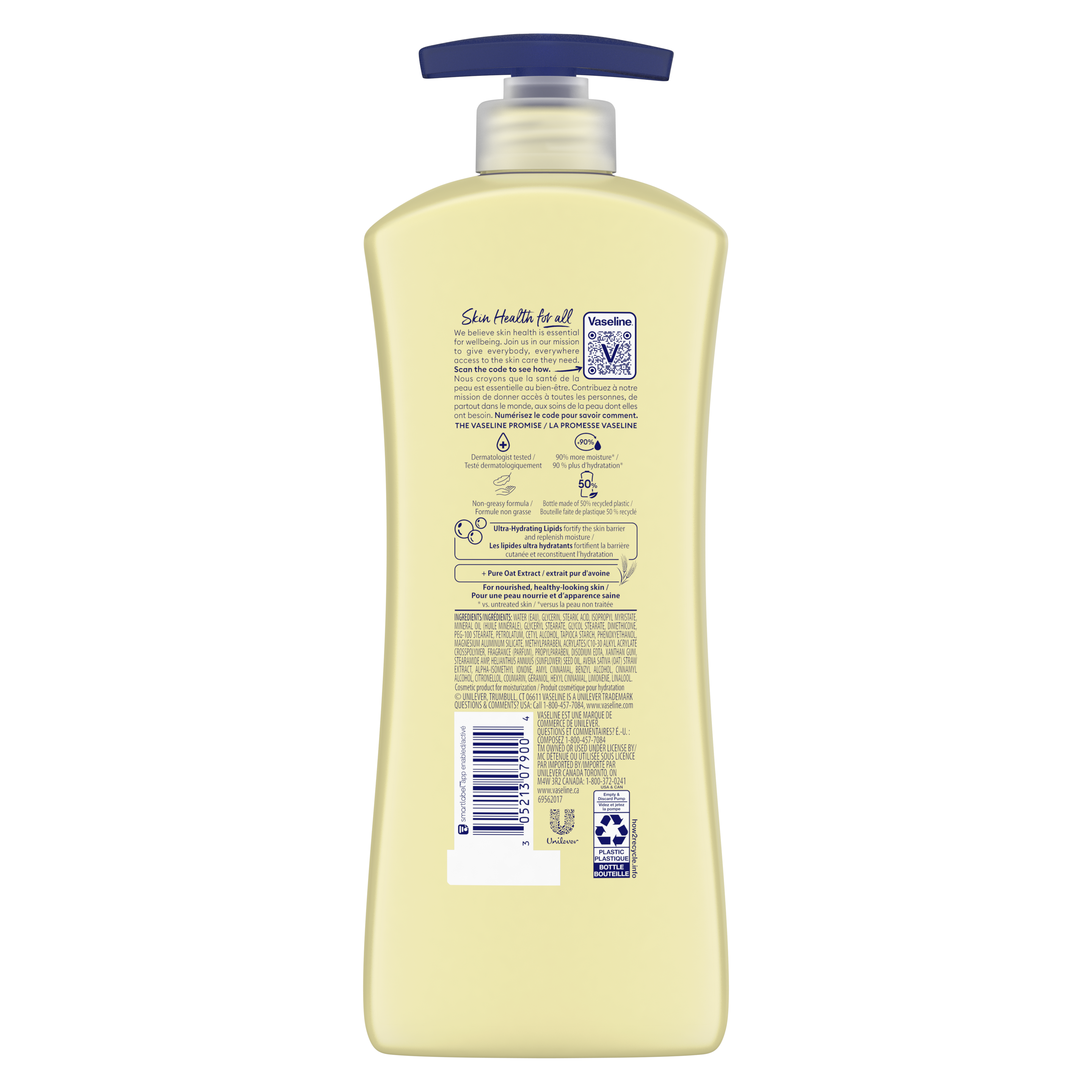 Vaseline® Intensive Care™ Nourishing Moisture Lotion reverso