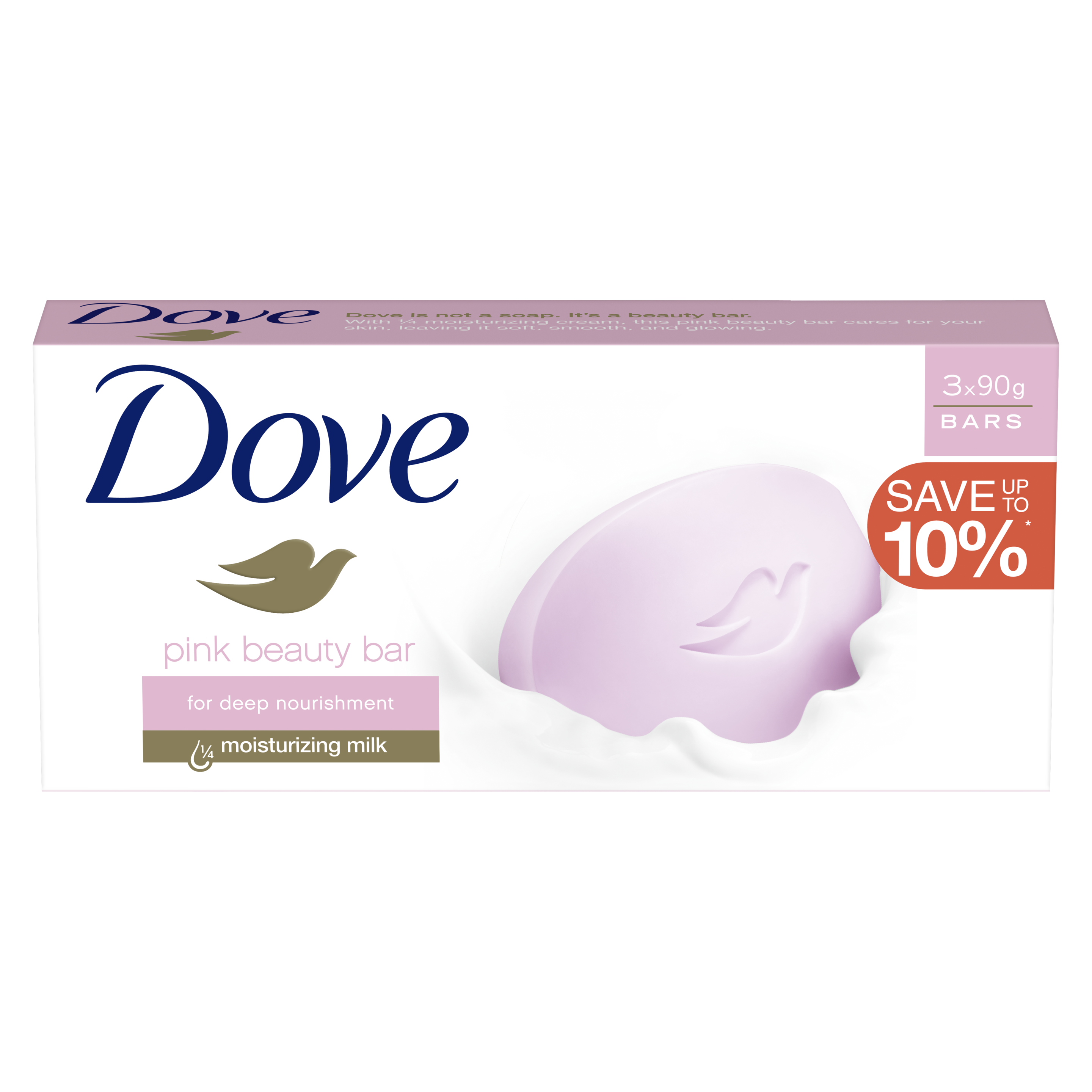 Dove Pink Beauty Bar 3x90g
