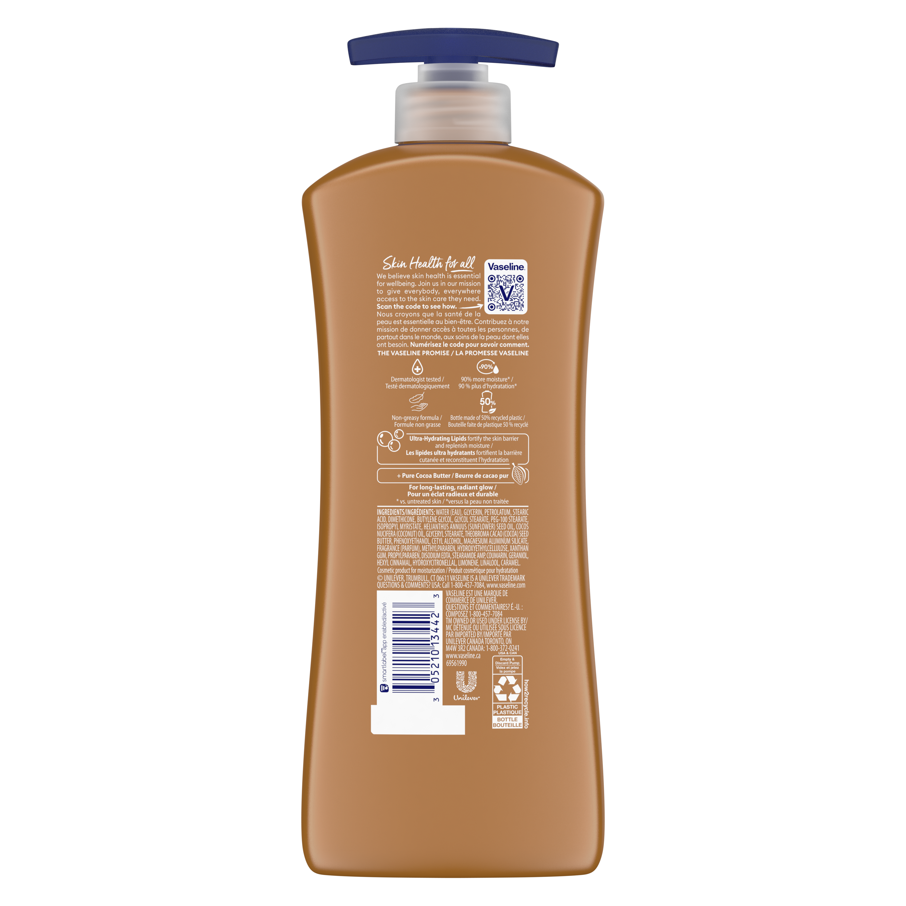 Vaseline® Intensive Care™ Cocoa Radiant Lotion reverso