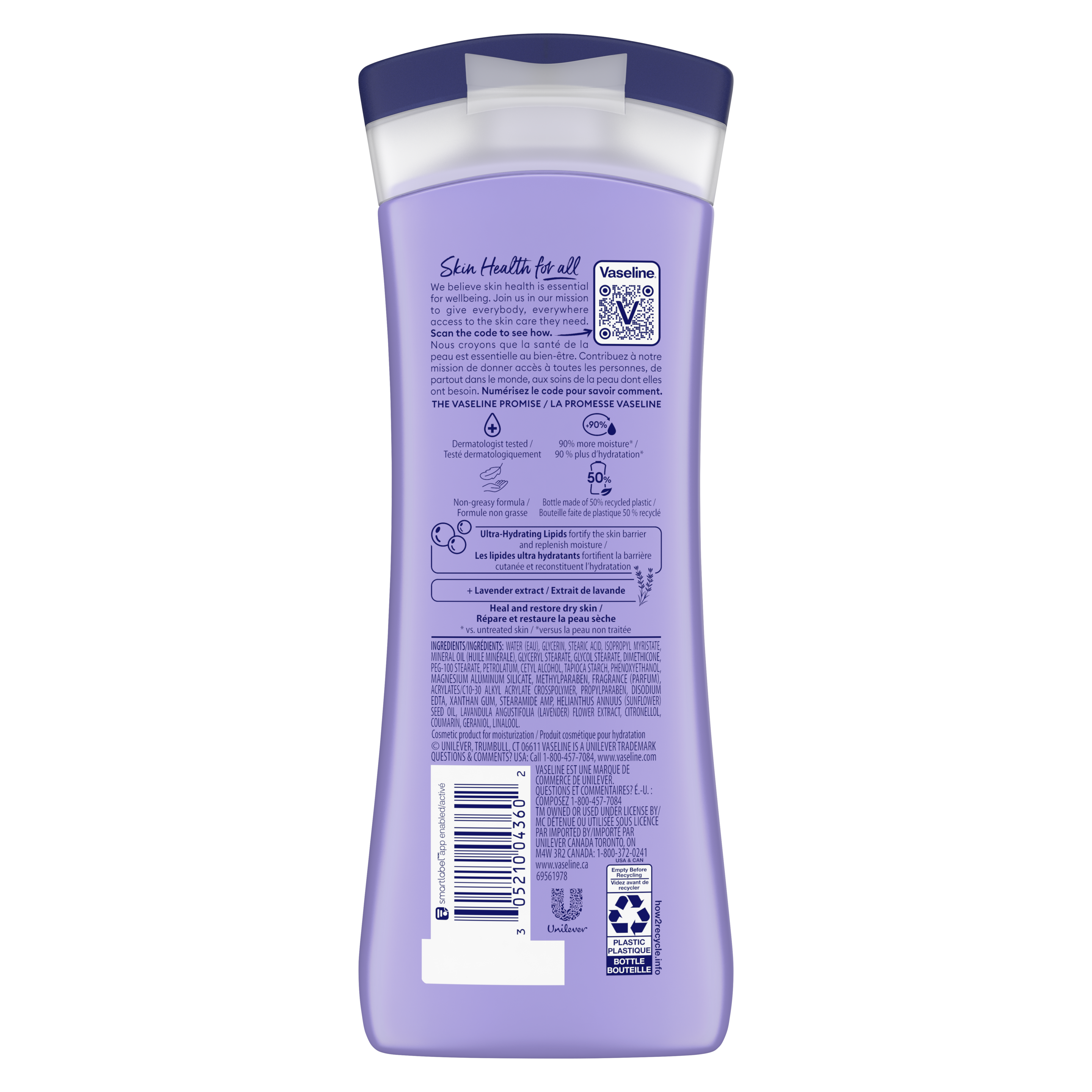 Vaseline® Intensive Care™ Calm Healing Lotion reverso