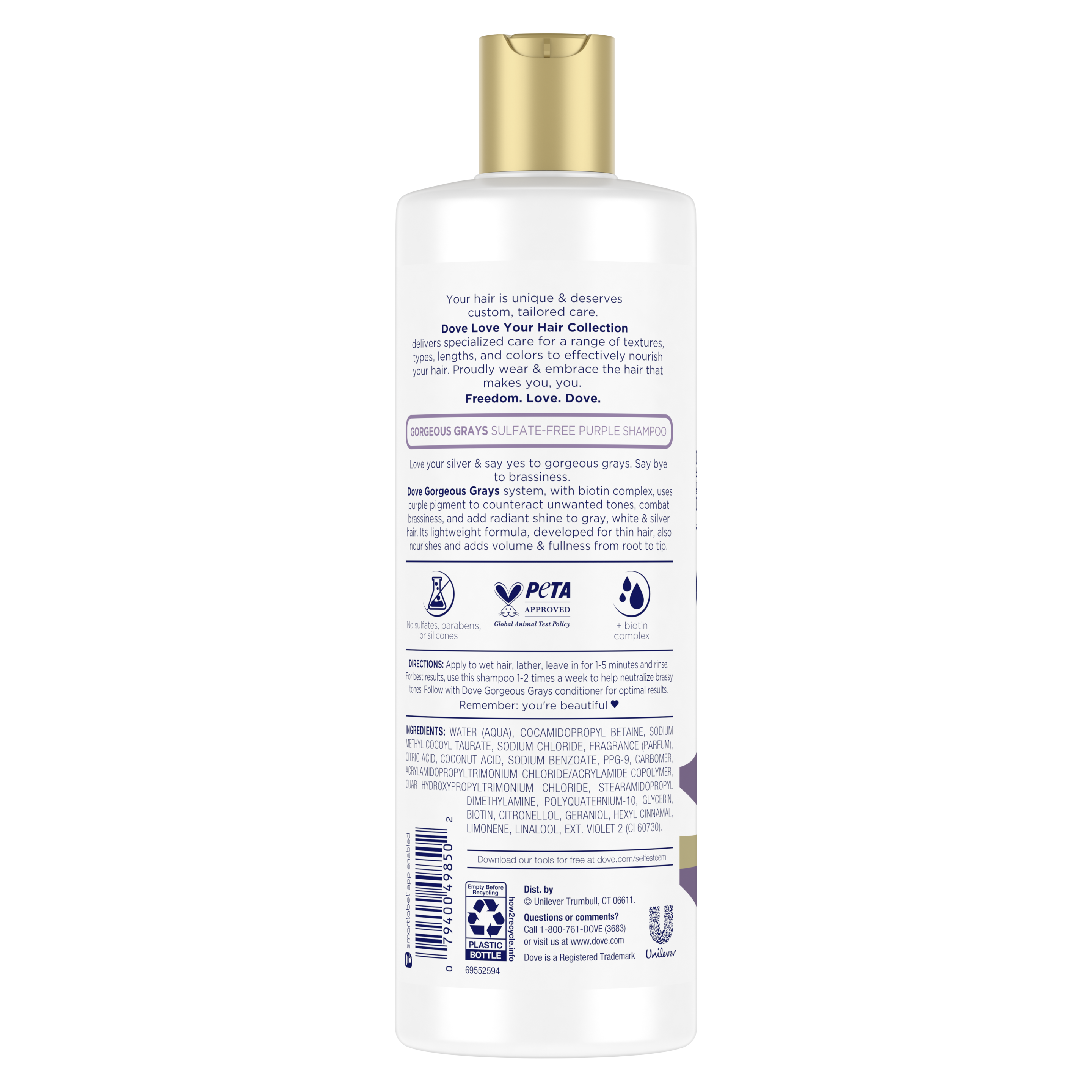 Love Your Gorgeous Sulfate-Free Purple Shampoo | Dove