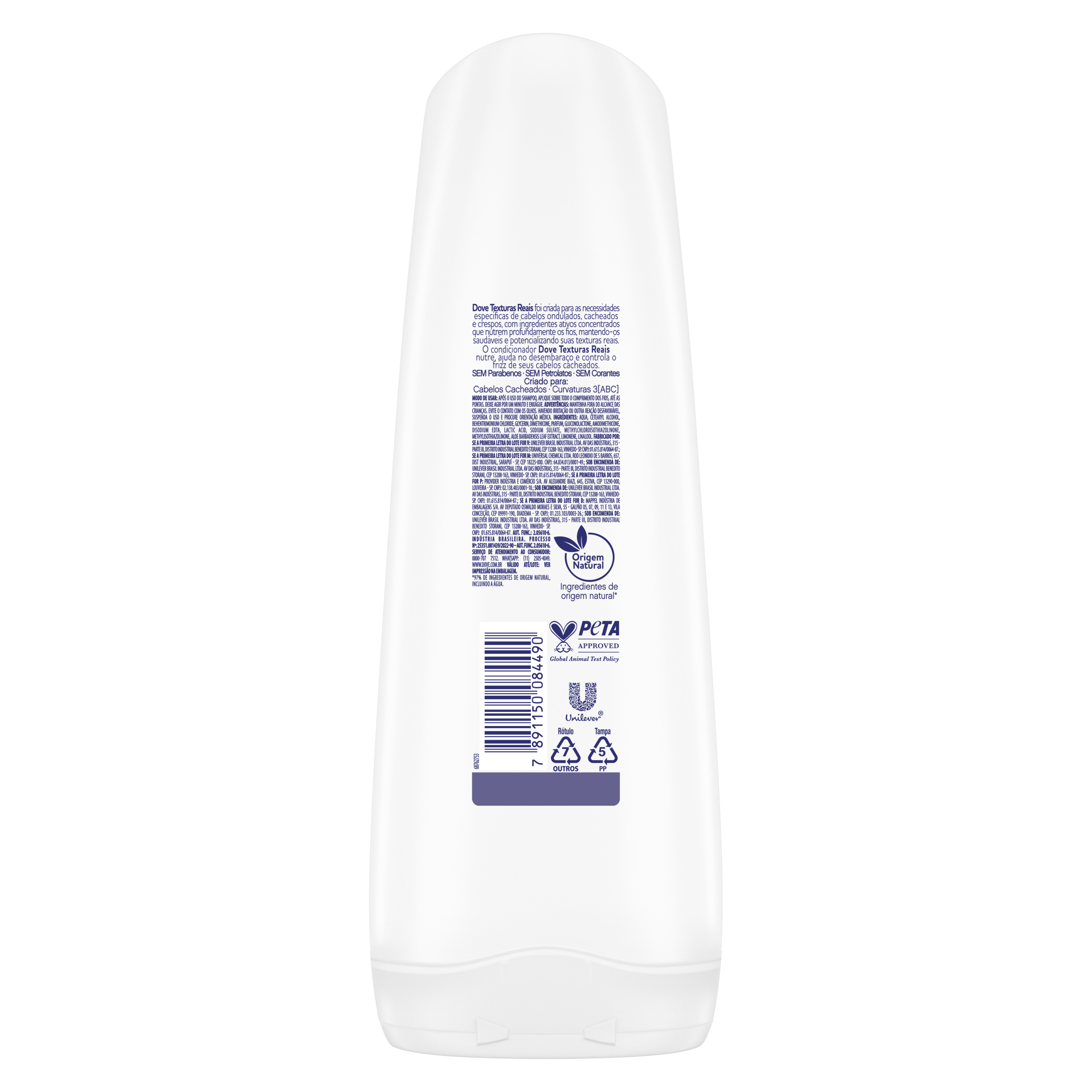 Condicionador Dove Texturas Reais Cacheados 400ml