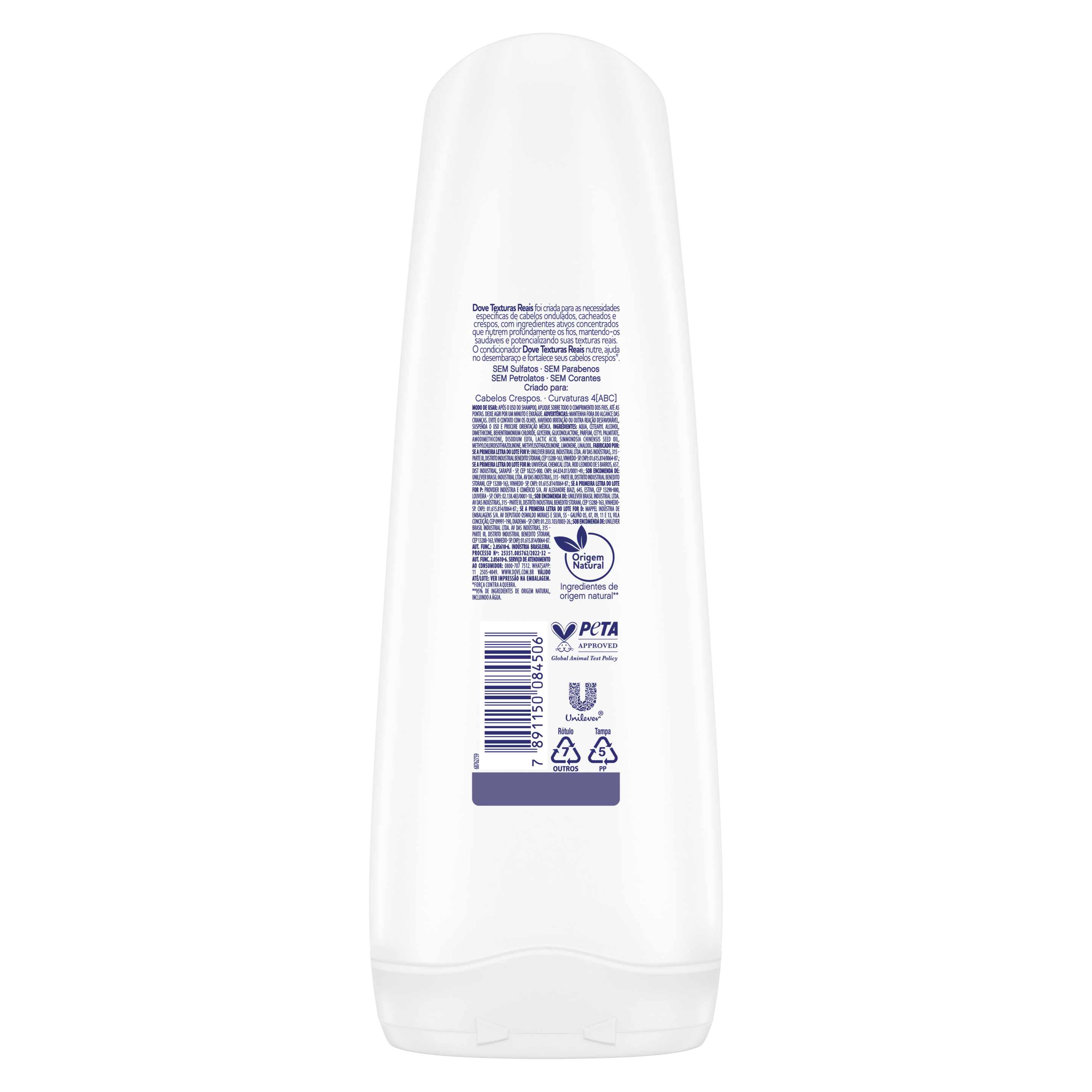 Condicionador Dove Texturas Reais Crespos 400ml