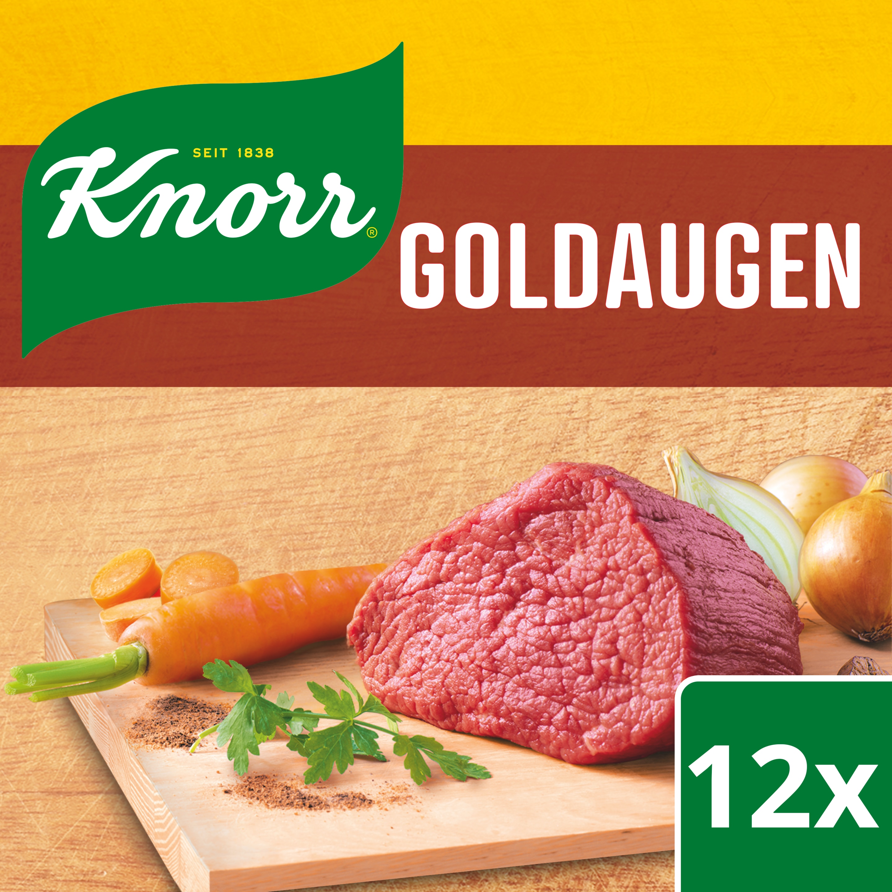 Knorr Goldaugen Rindsuppe Würfel 24 Portionen packshot