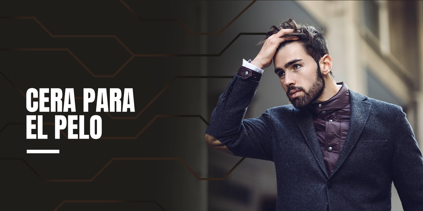 Cera para el pelo con hombre eGo remoldeando su peinado 