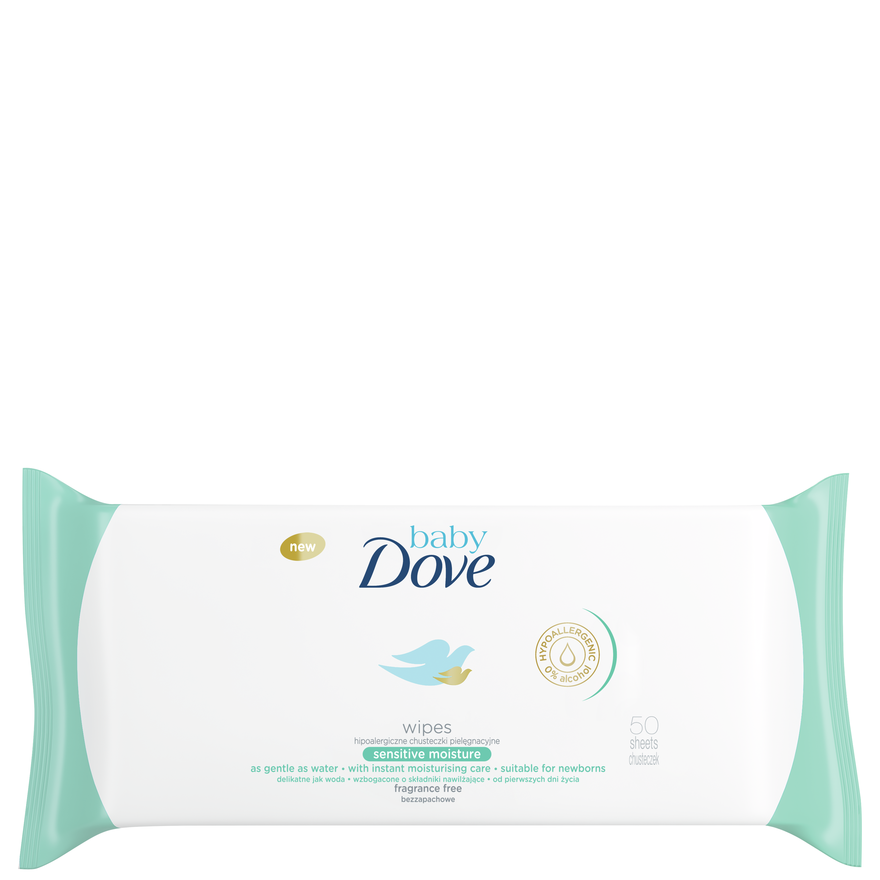 Baby Dove Pielęgnacyjne chusteczki Sensitive Moisture 1x50