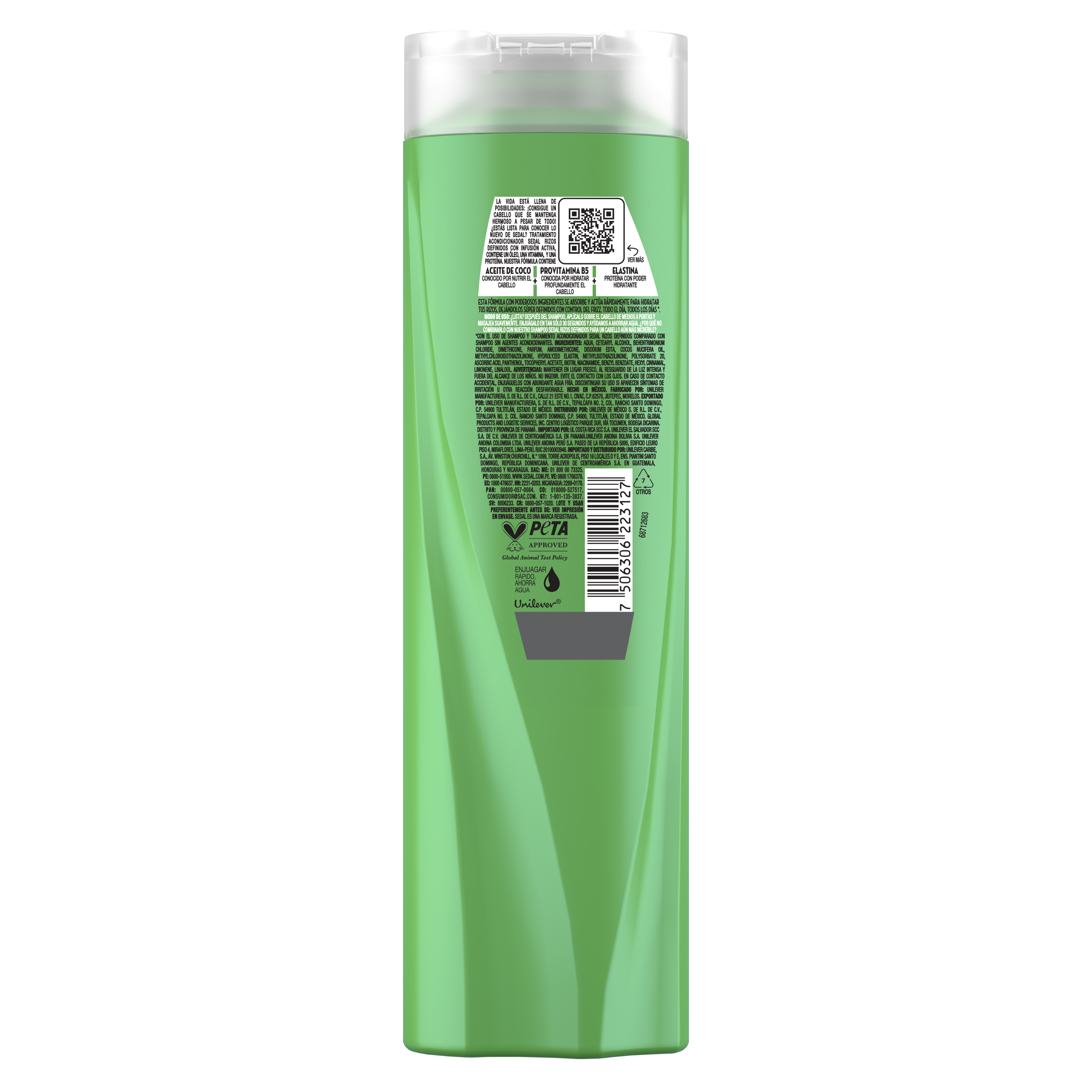 Tratamiento Acondicionador Sedal Rizos Definidos 620ml