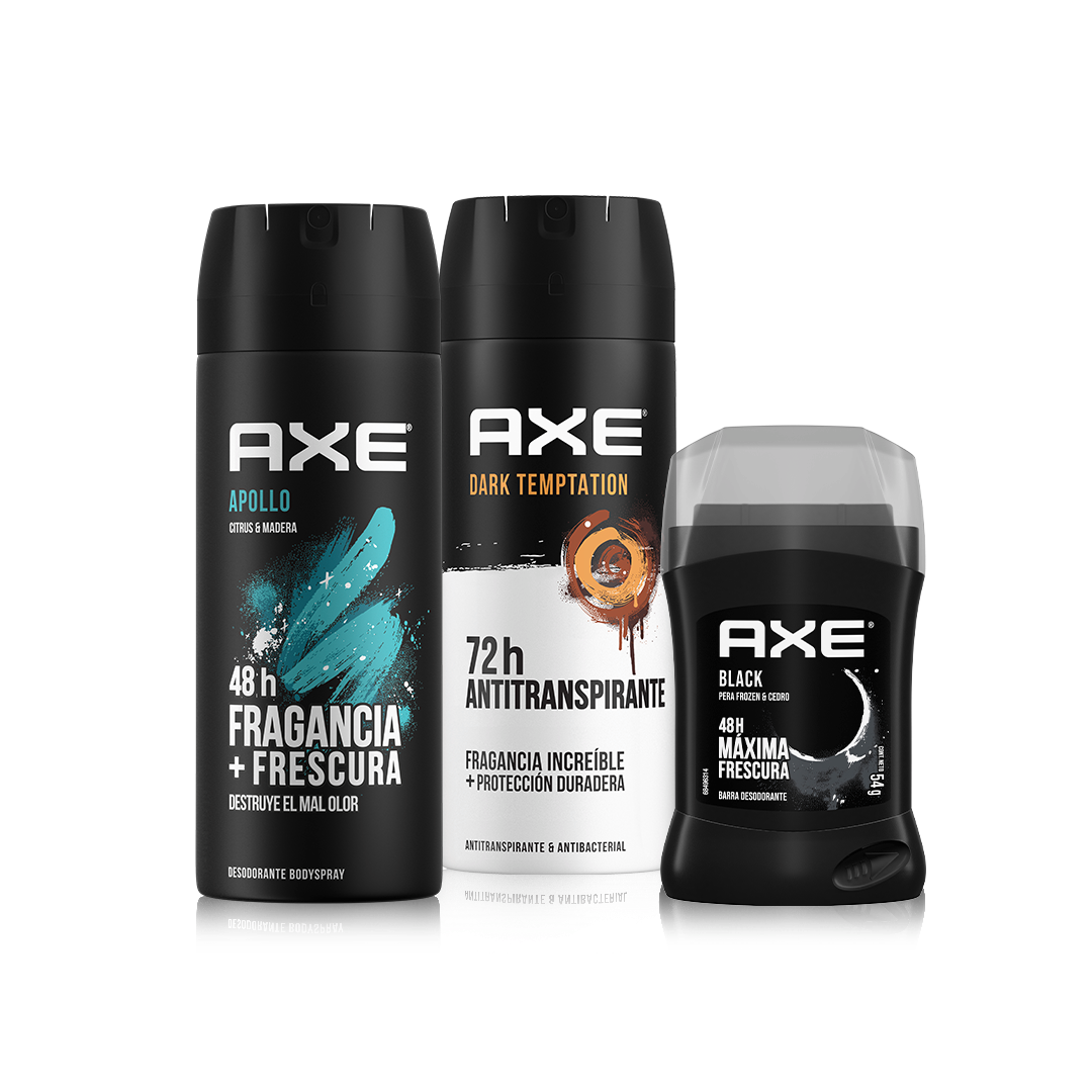 A selection of Axe products