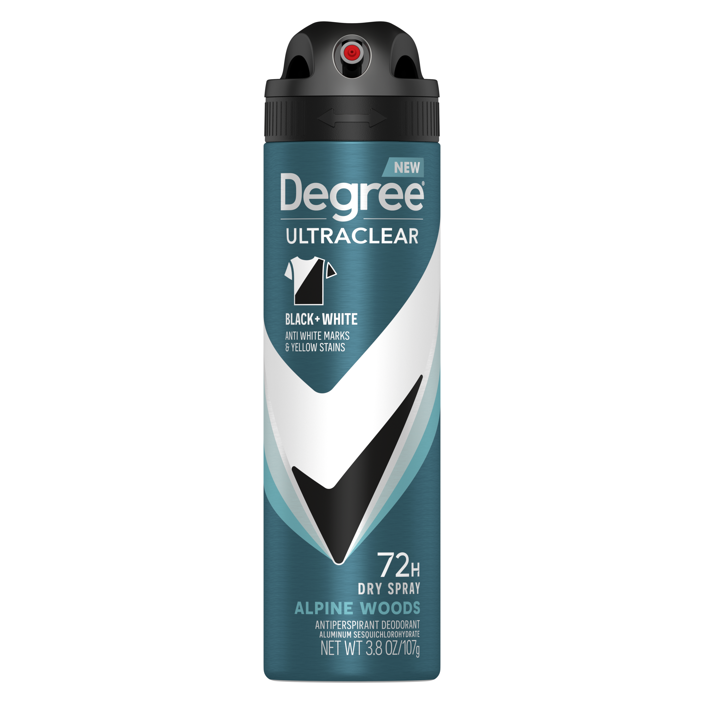 Degree® Men UltraClear Black + White 72H Fresh Antiperspirant Deodorant Dry Spray 107g