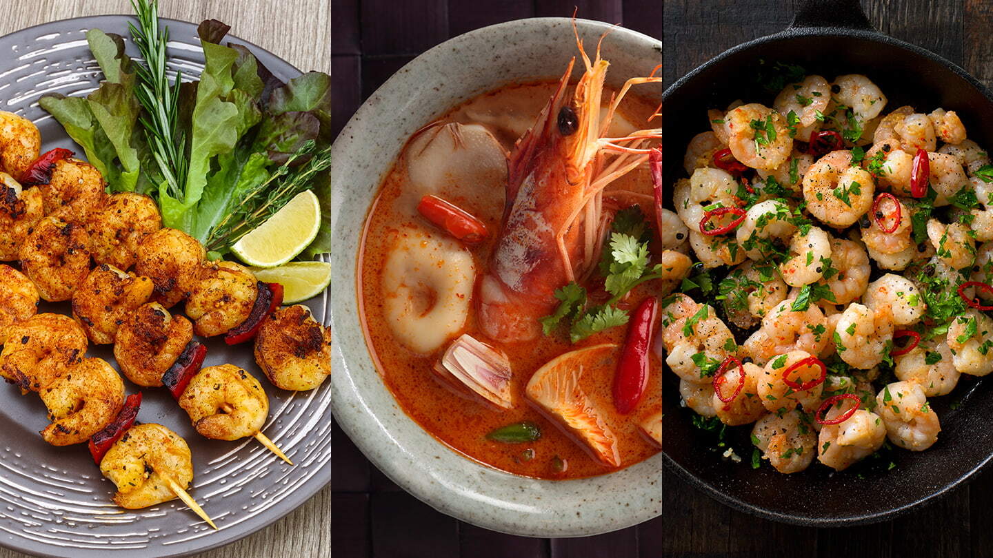 Three delicious ways to cook shrimp