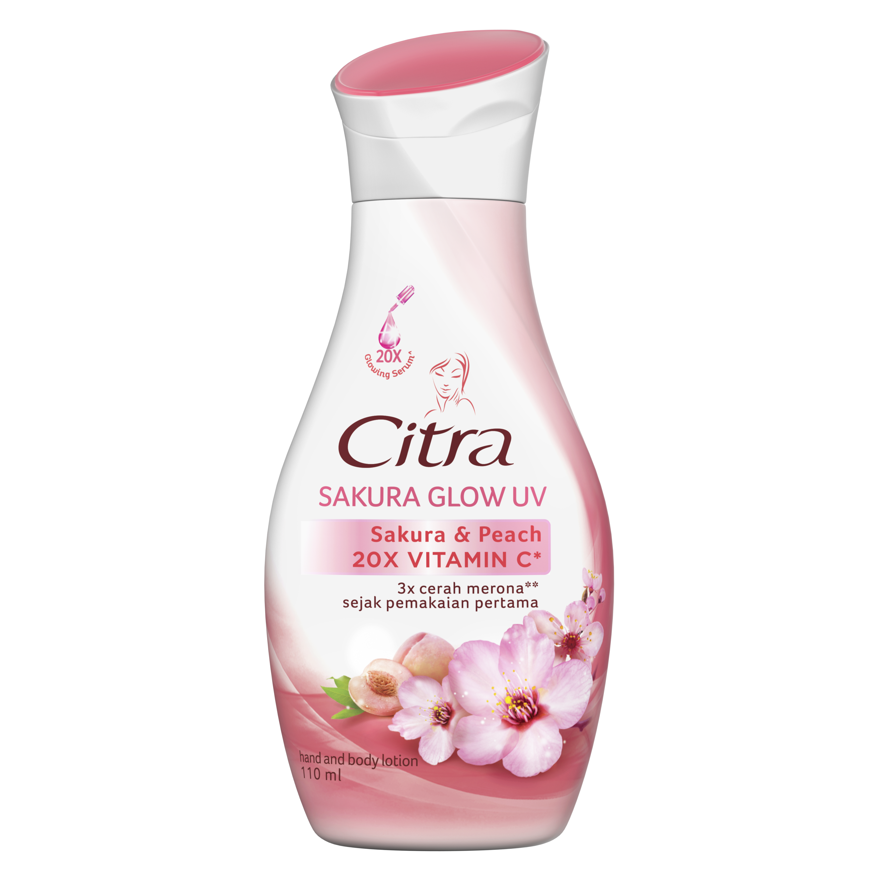 Citra Hand Body Lotion Sakura Glow UV 110ml