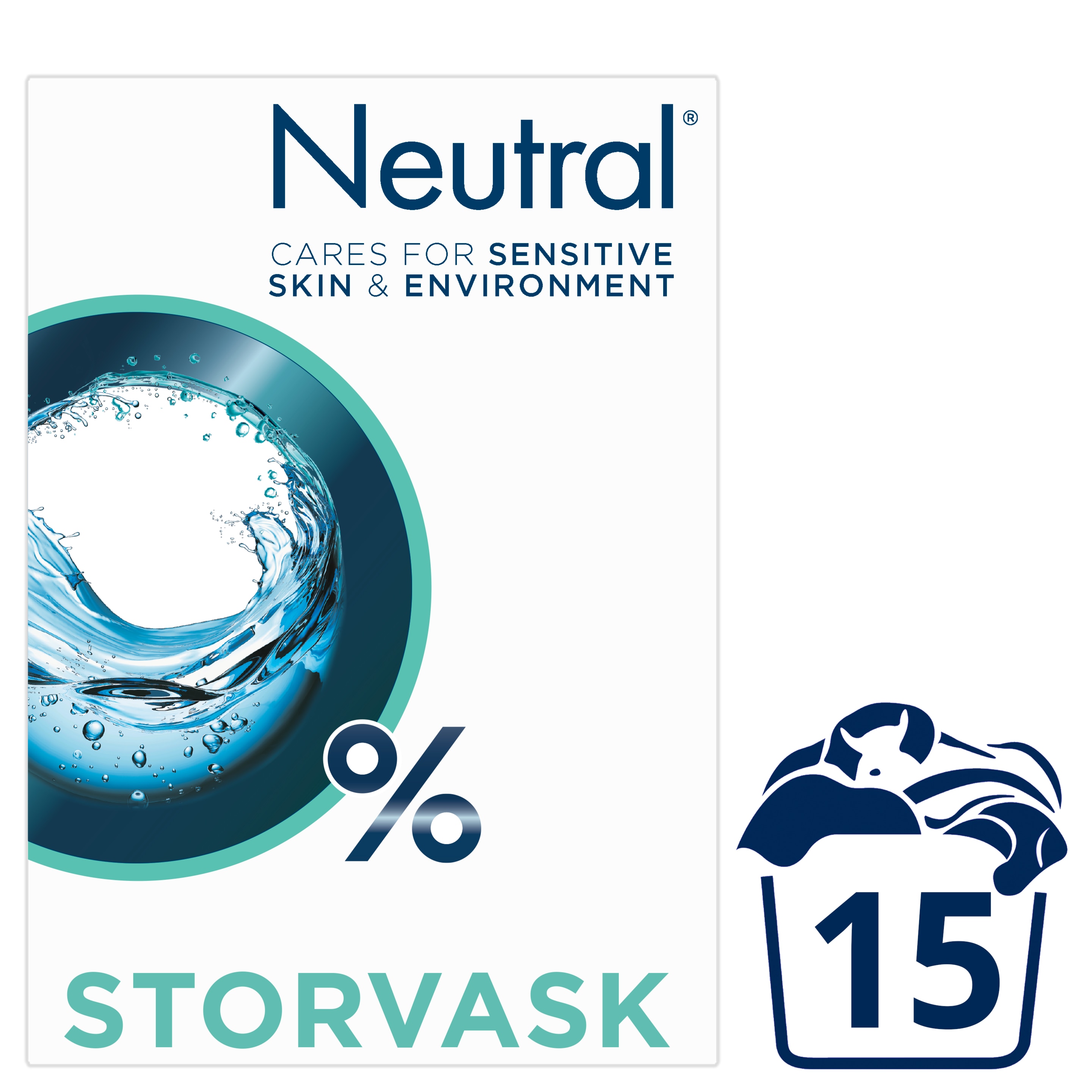 Neutral Koncentreret Vaskepulver Kulørt
