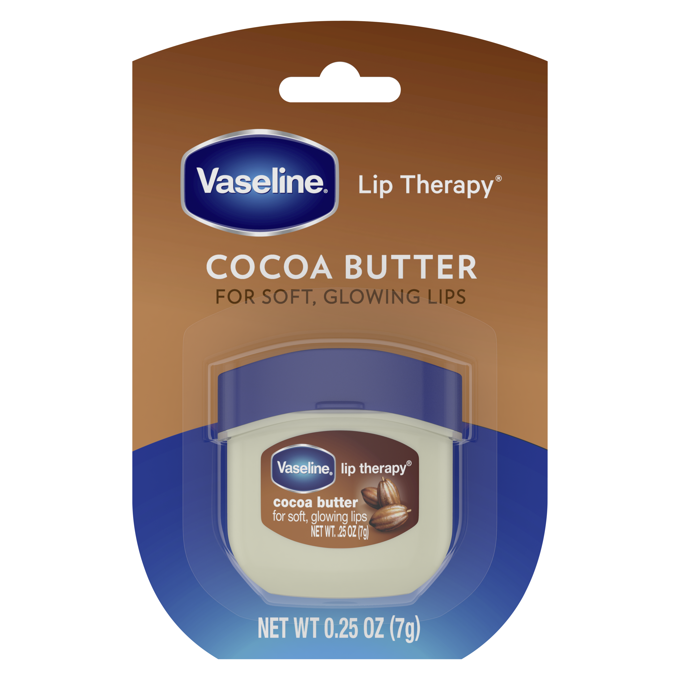 Vaseline® Lip Therapy® Cocoa Butter Mini front of pack packaging
