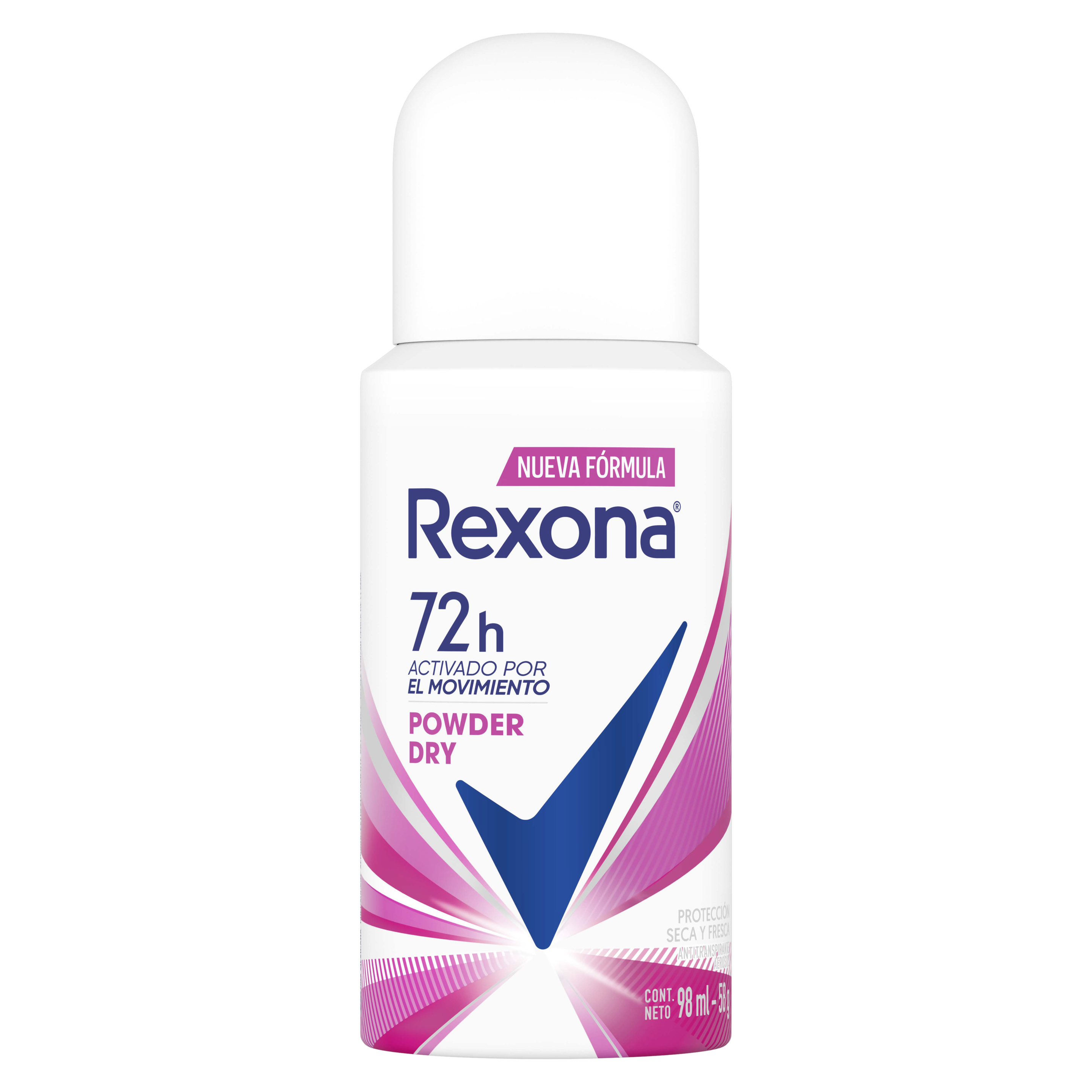Antitranspirante Rexona® Powder Dry en Aerosol para Mujer 98 ml