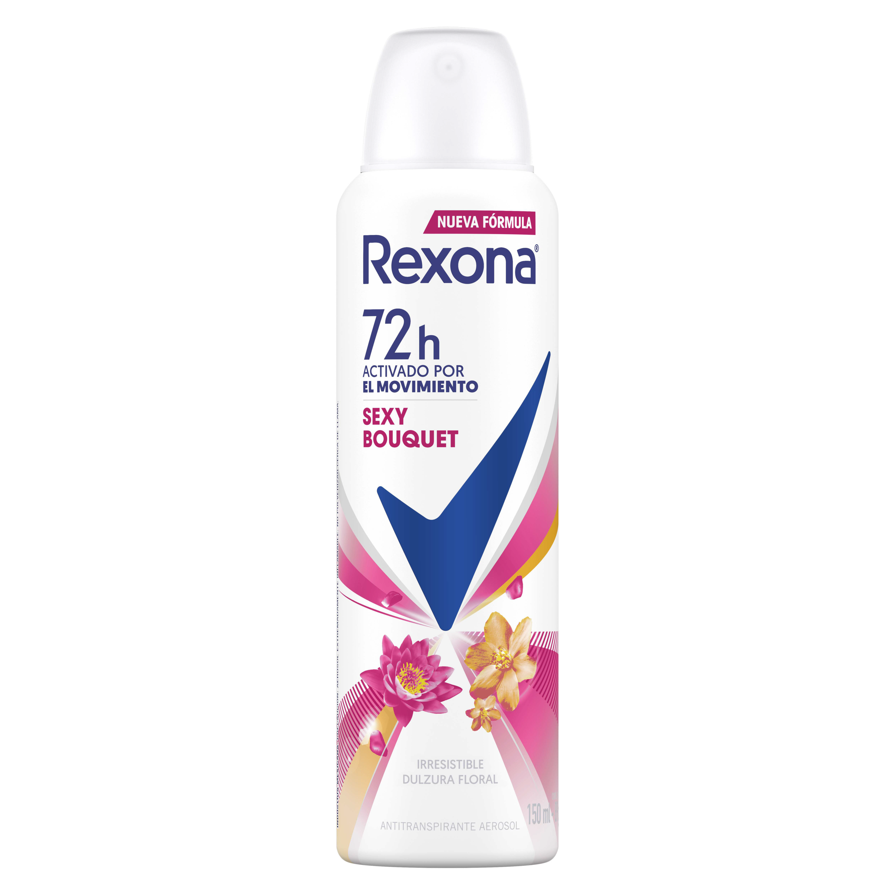 Antitranspirante Rexona ® Sexy Bouquet en Aerosol para Mujer 150 ml