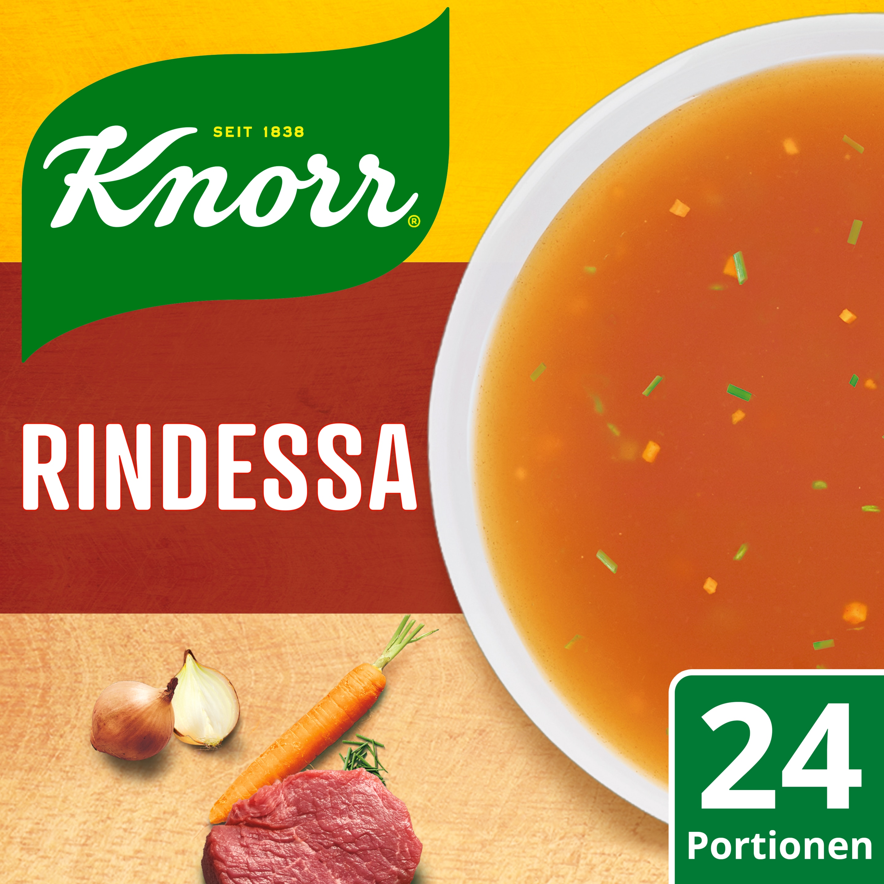 Knorr Nachfüllbeutel Rindessa Bouillon 24 Portionen