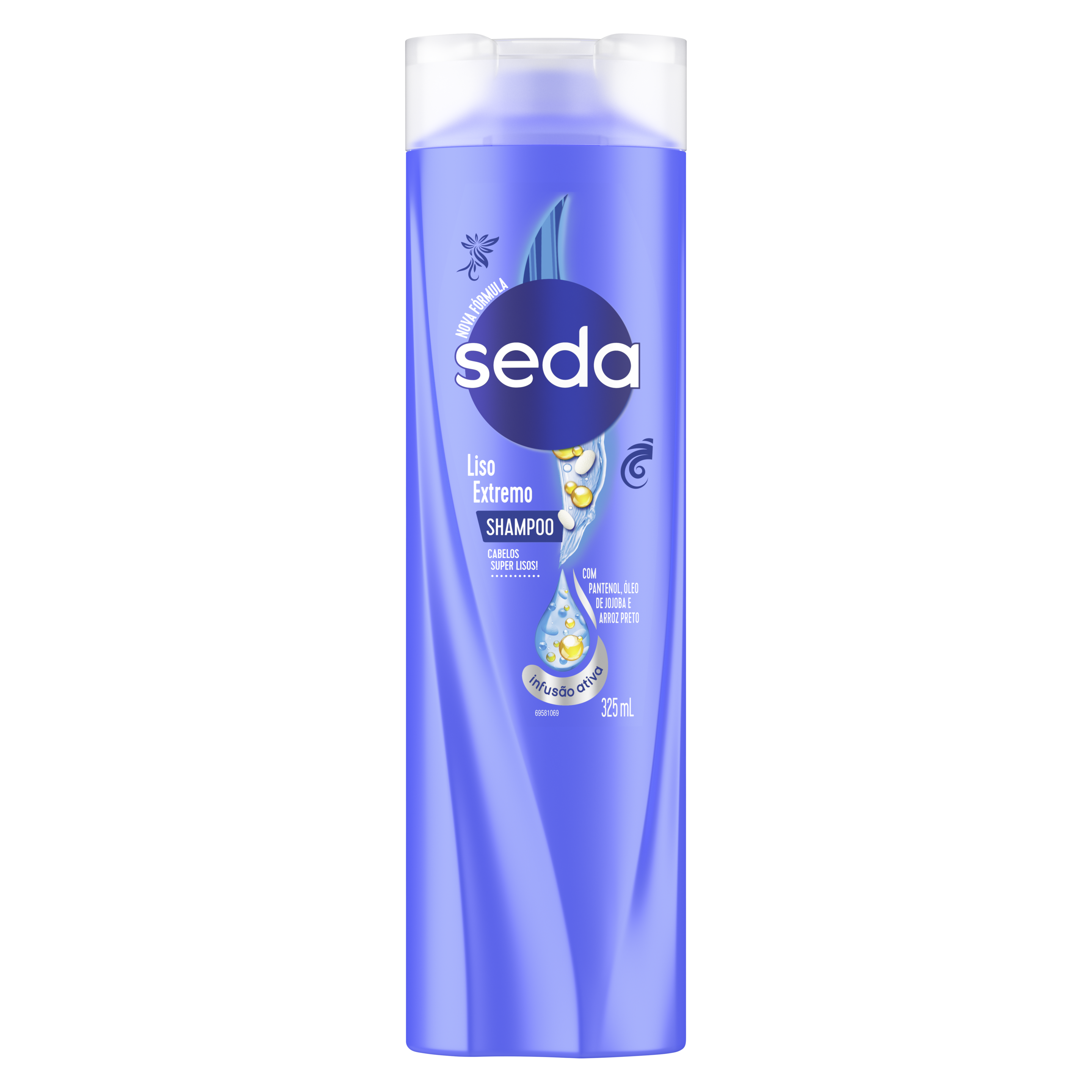 Uma imagem frontal da embalagem de Shampoo Seda Lixo Extremo 325ml