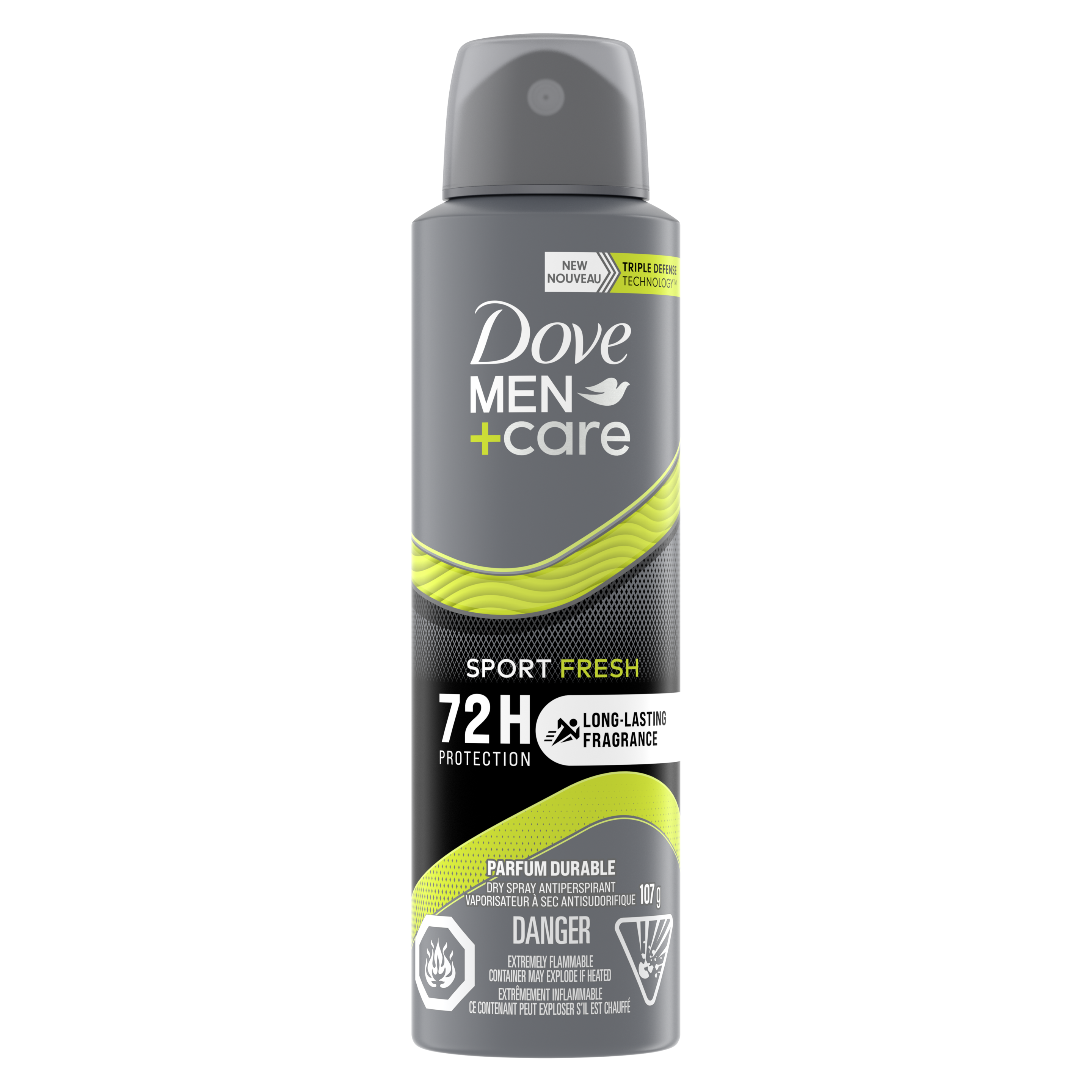 Men+Care Sportcare Fresh Dry Spray Antiperspirant 107g Front