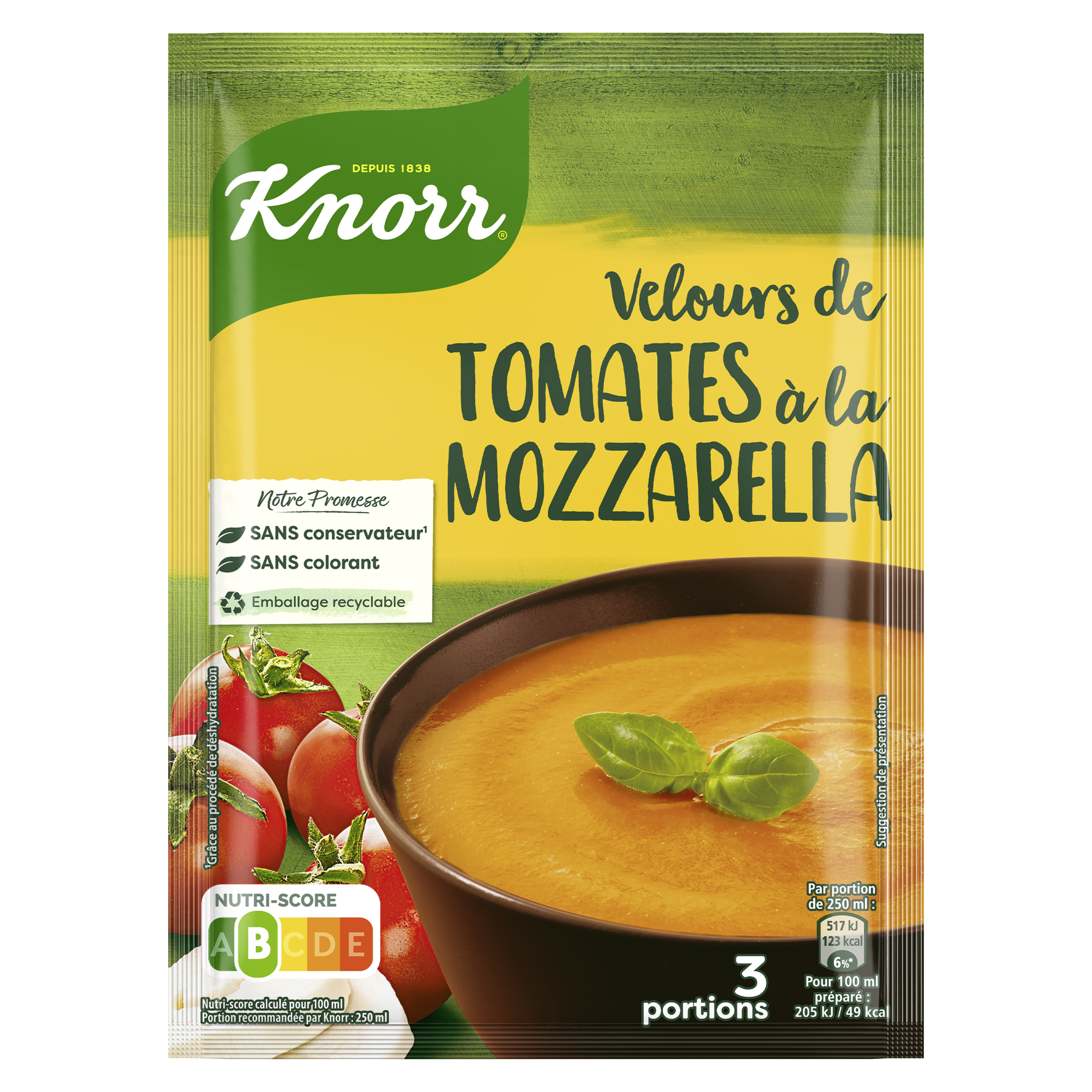 Soupe Velours de Tomates à la Mozzarella