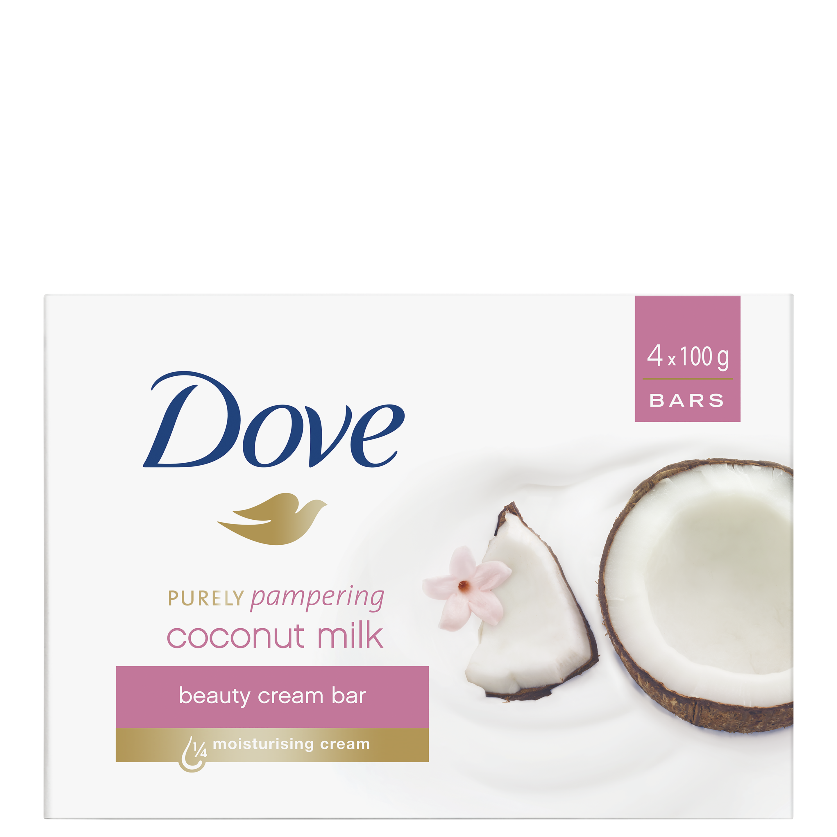 Dove Purely Pampering Coconut Milk Beauty Bar 4x100g