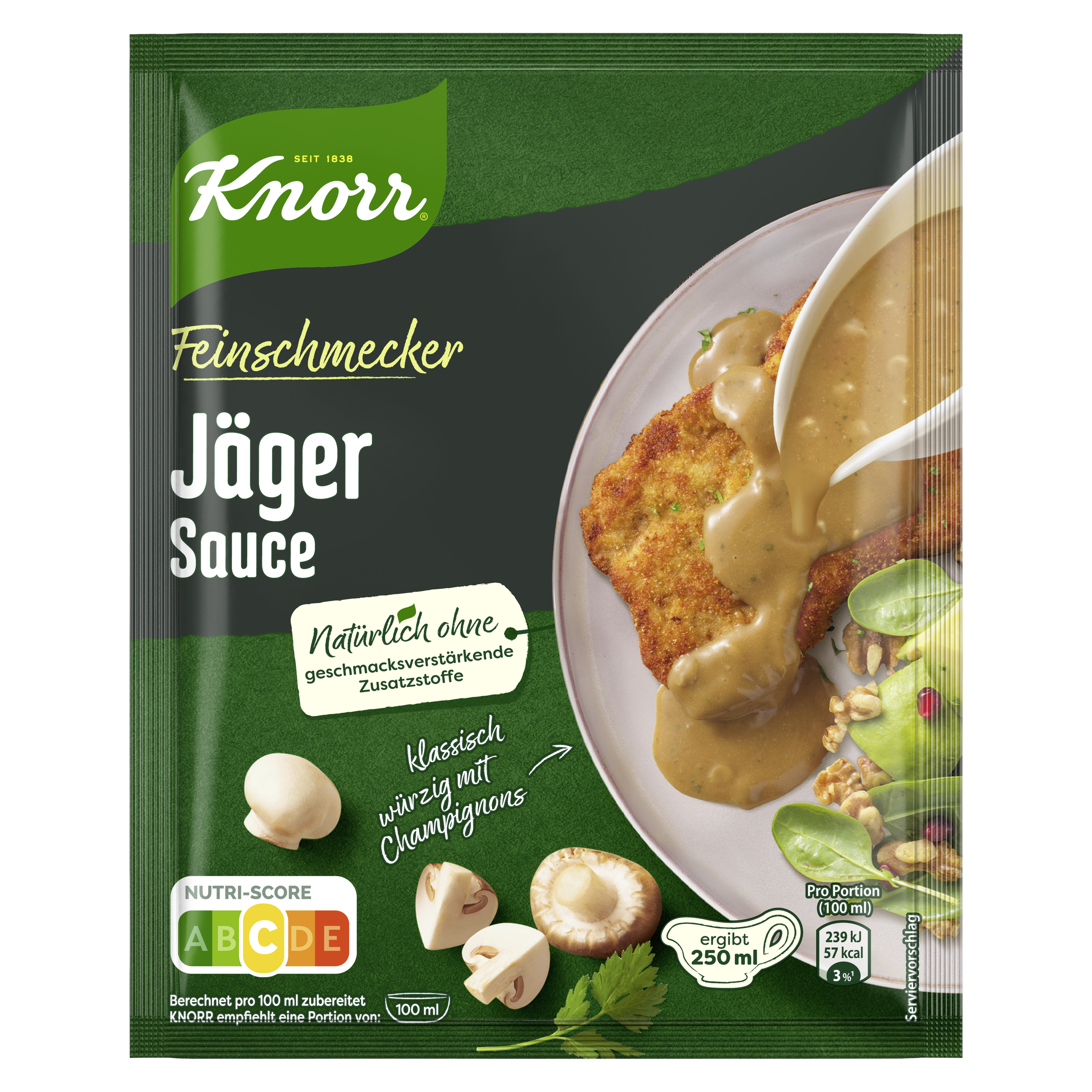 Knorr Feinschmecker Jäger Sauce ergibt 250 ml