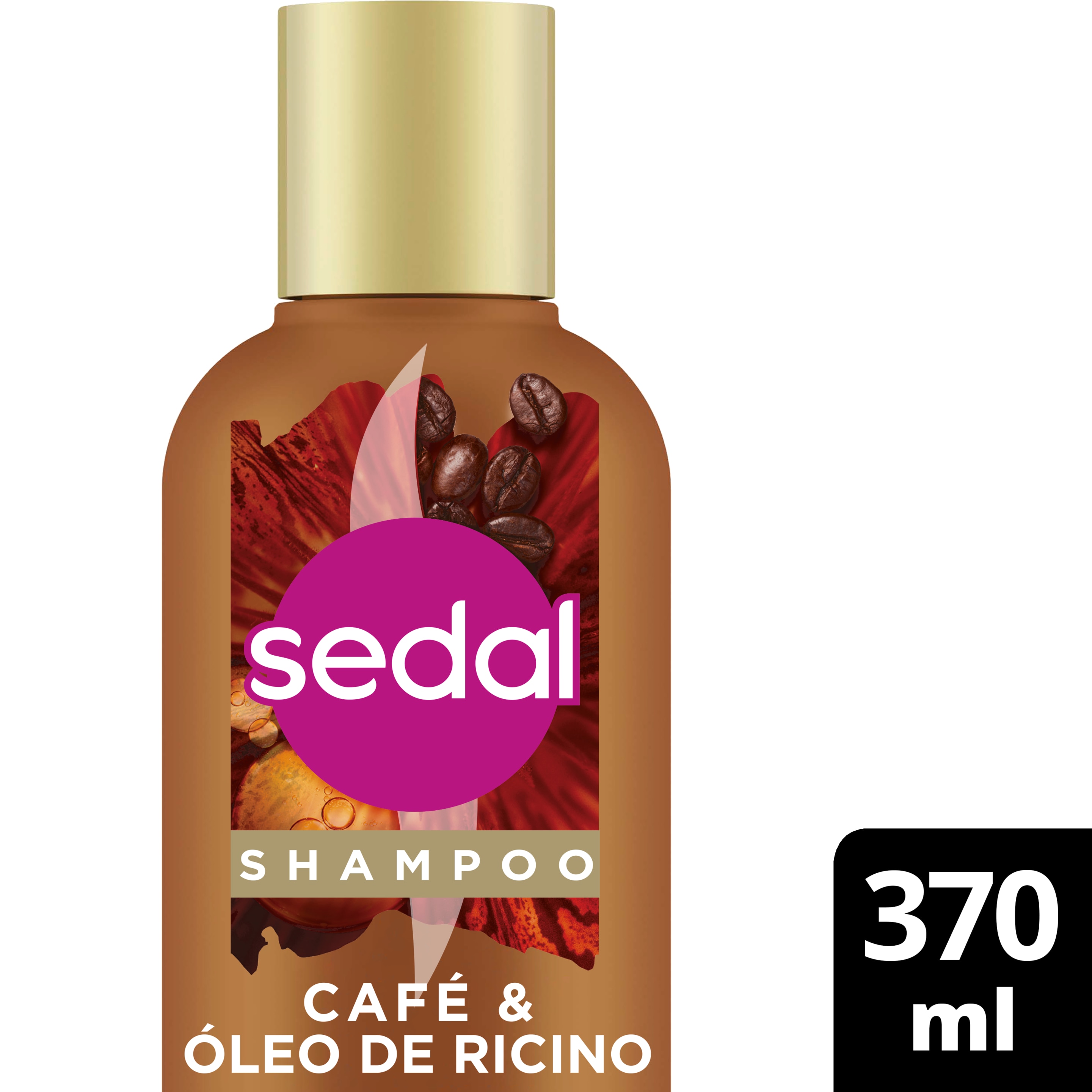 Shampoo Sedal Sin Sal Ni Parabenos Café y Óleo de Ricino 370ml