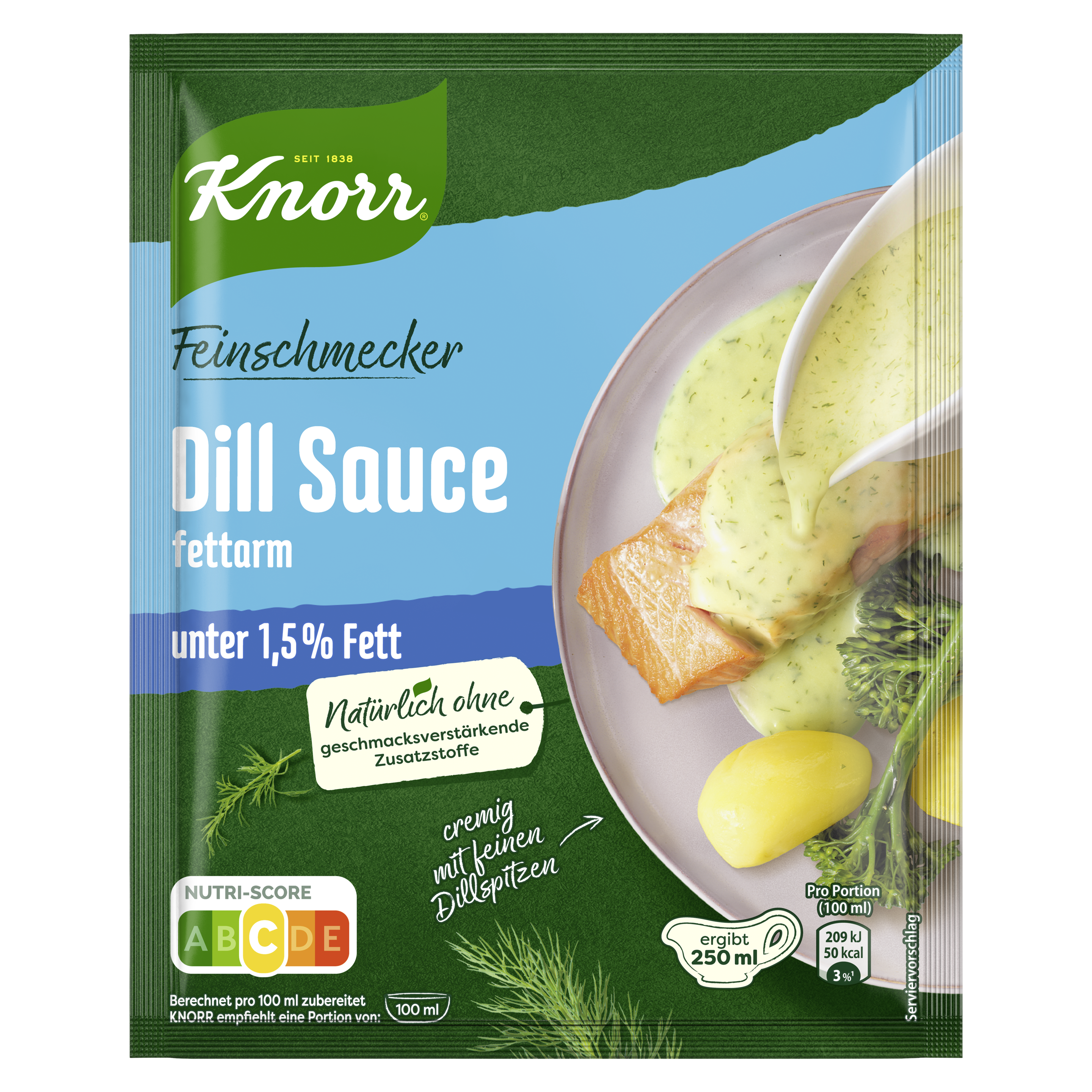 Knorr Feinschmecker Dill Sauce fettarm ergibt 250 ml