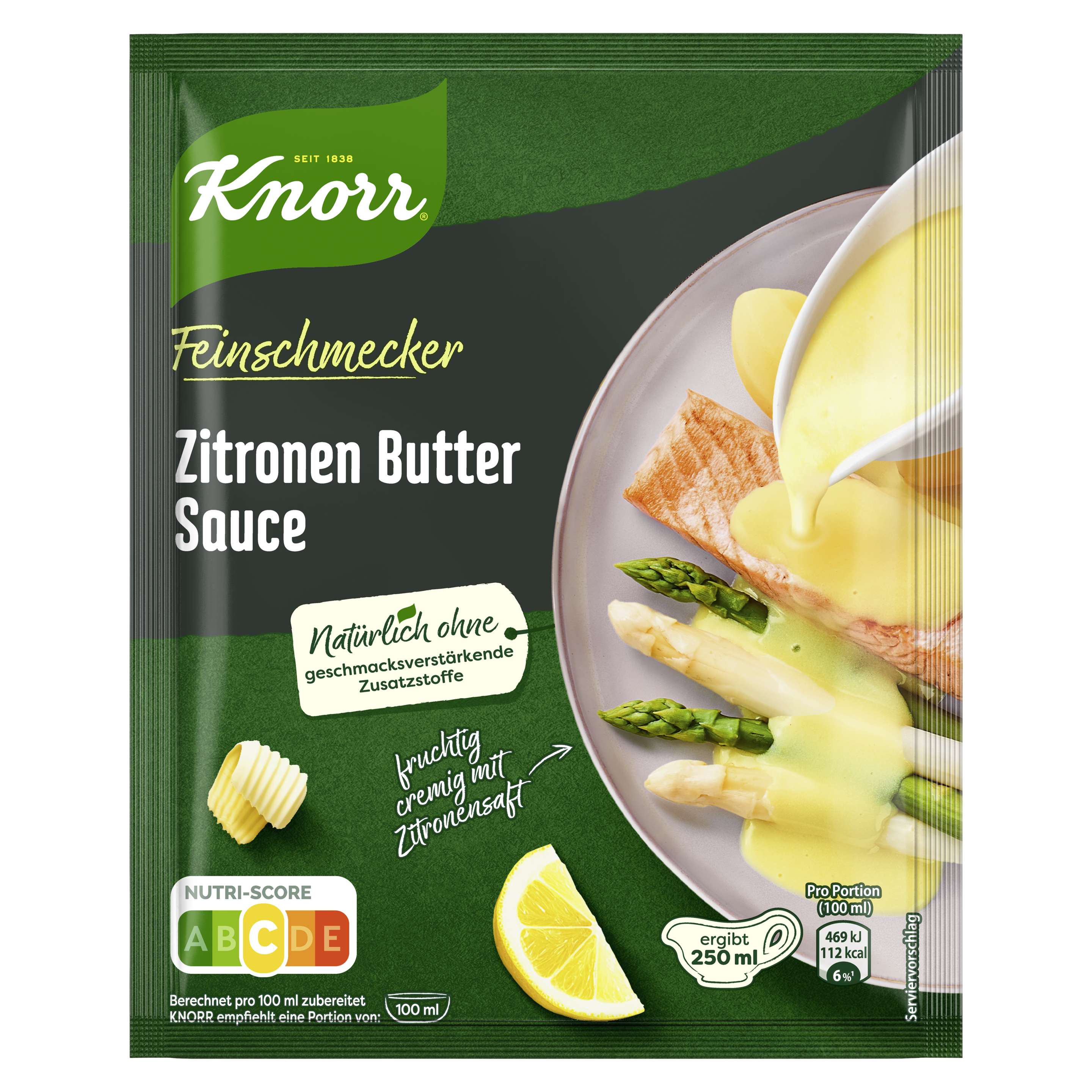 Knorr Feinschmecker Zitronen Butter Sauce ergibt 250 ml