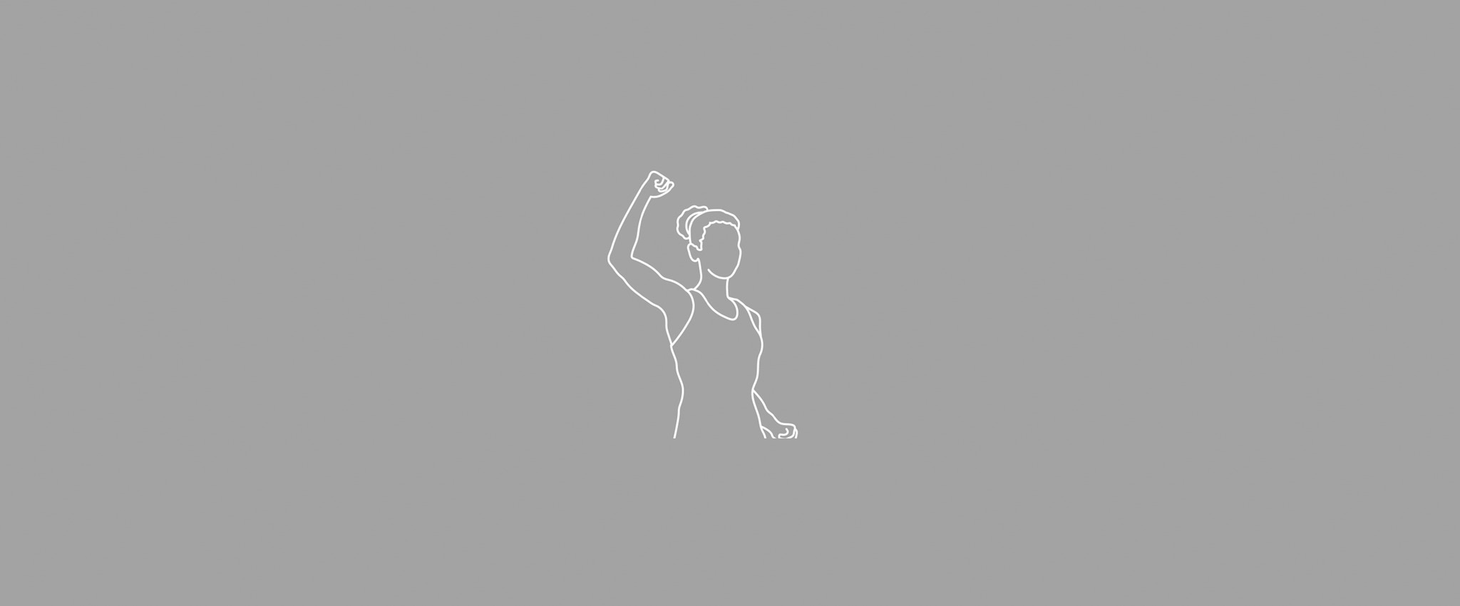 An illustration of a woman with one hand lifted up