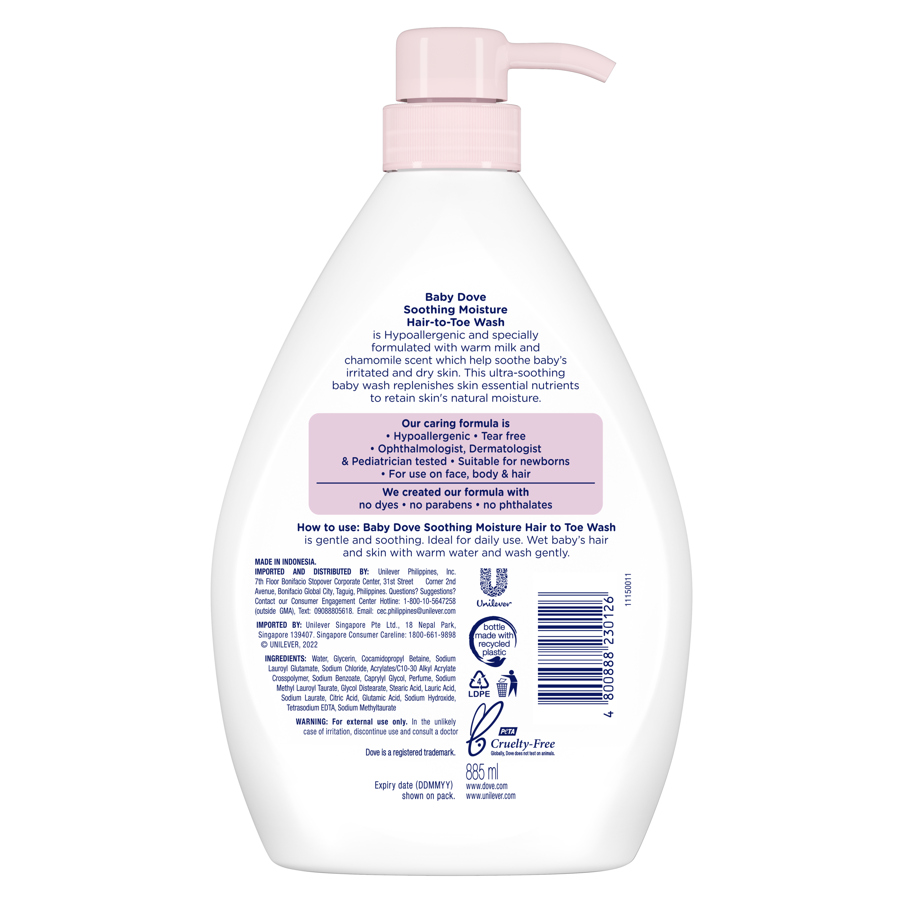 Baby Dove Hair To Toe Rich Soothing Moisture