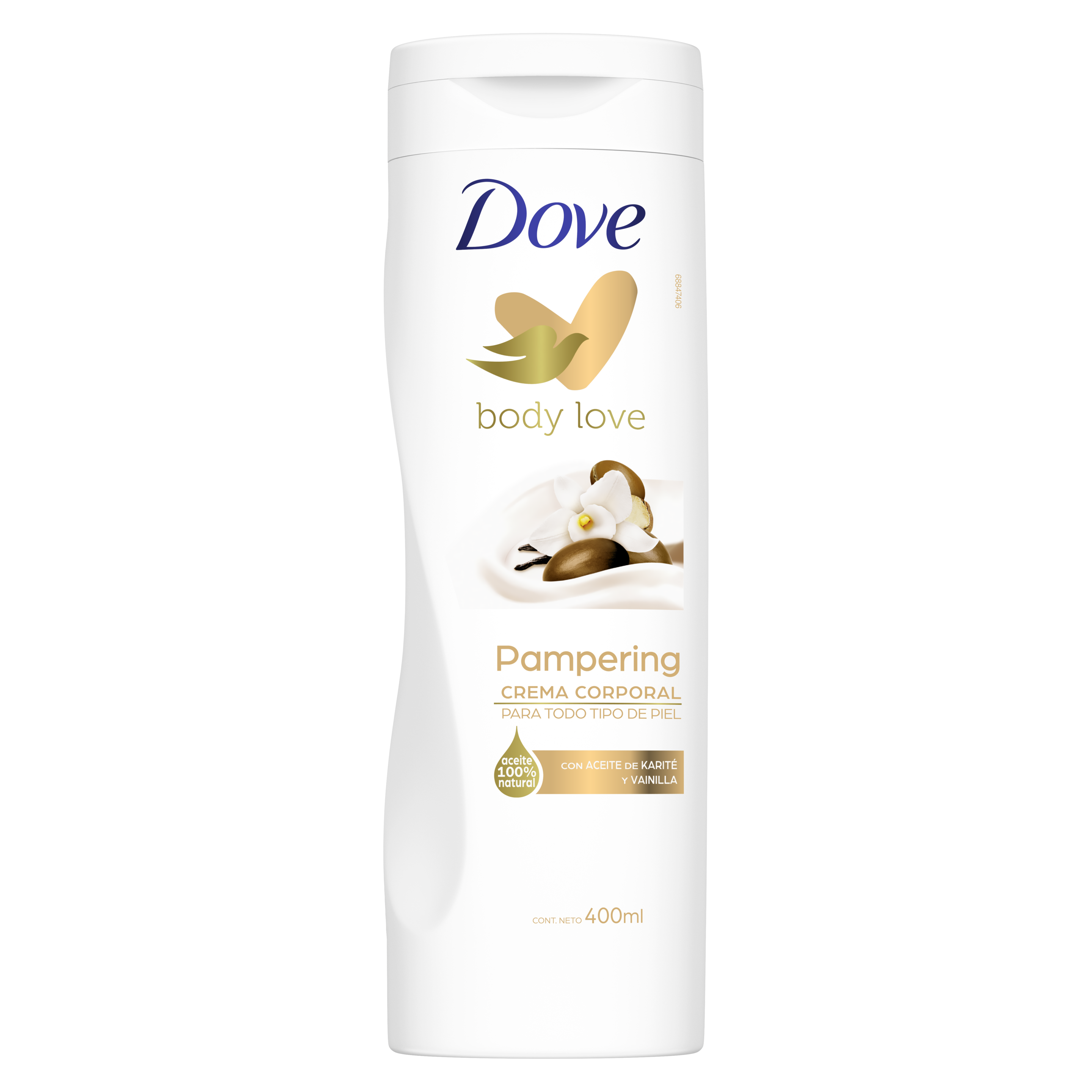 Dove crema corporal vainilla y aceite de karité 400ml