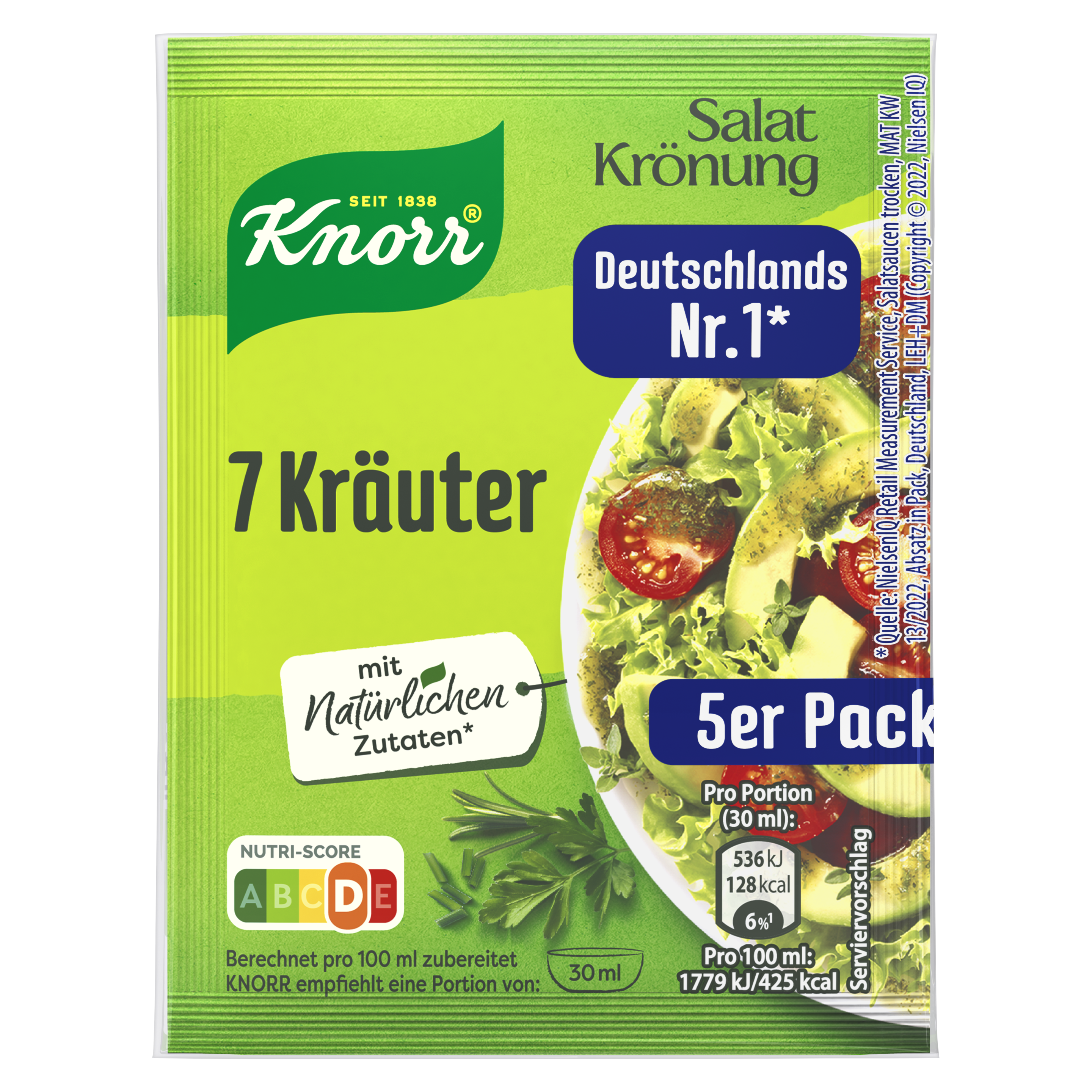 Knorr Salatkrönung 7 Kräuter Dressing 5er-Pack