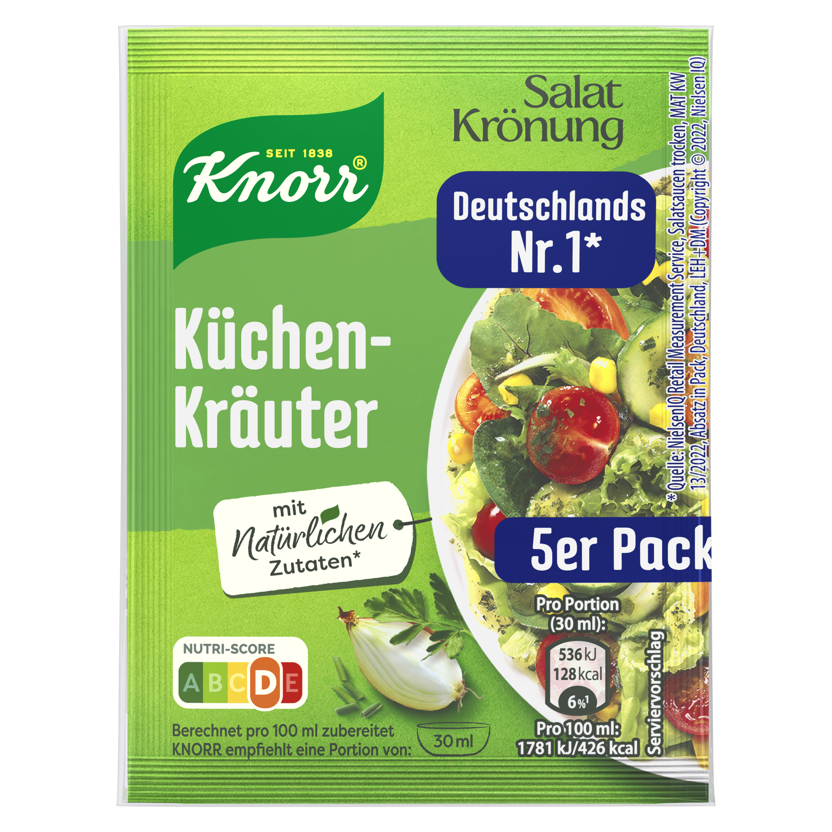 Knorr Salatkrönung Küchenkräuter Dressing 5er-Pack
