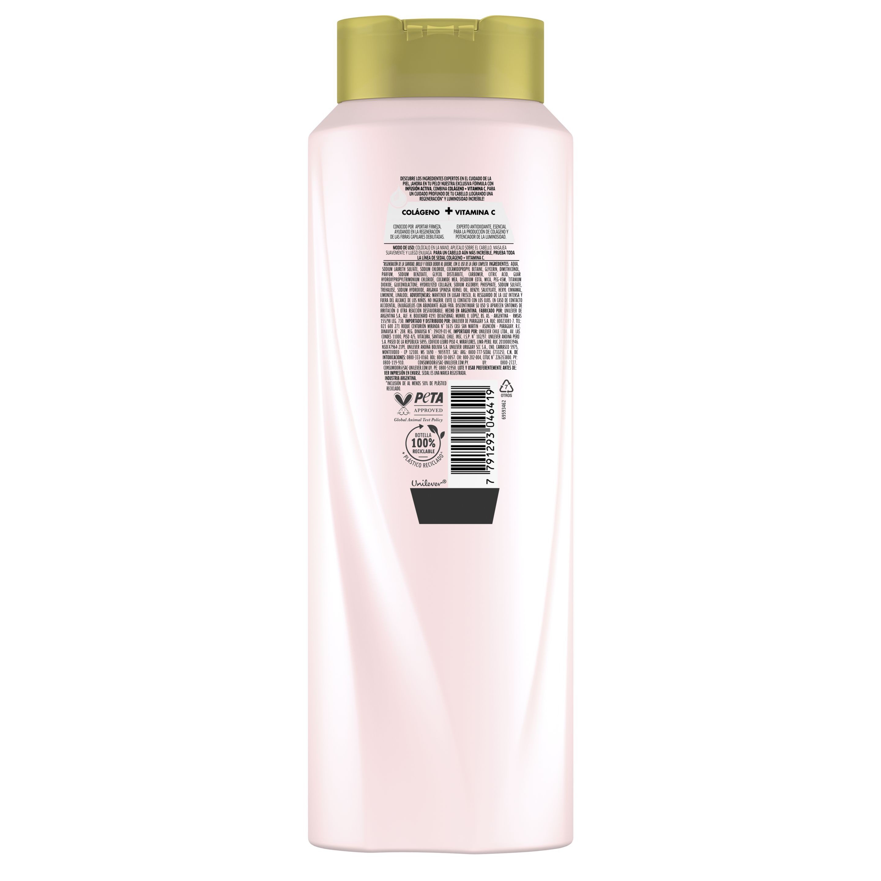 Sedal Colágeno + Vitamina C Shampoo