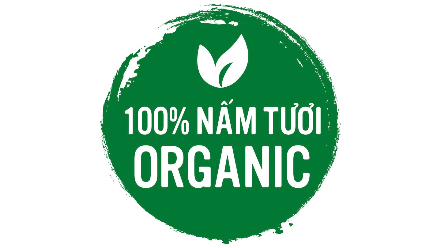 100% nam tuoi Organic