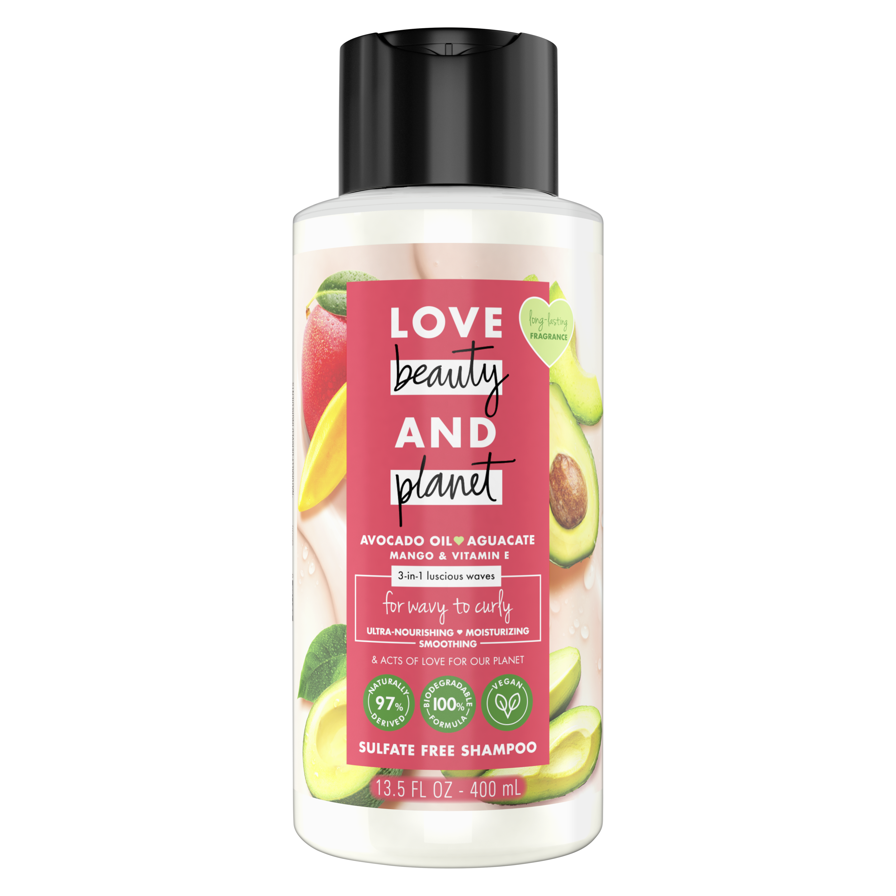 sulfate-free avocado & mango shampoo